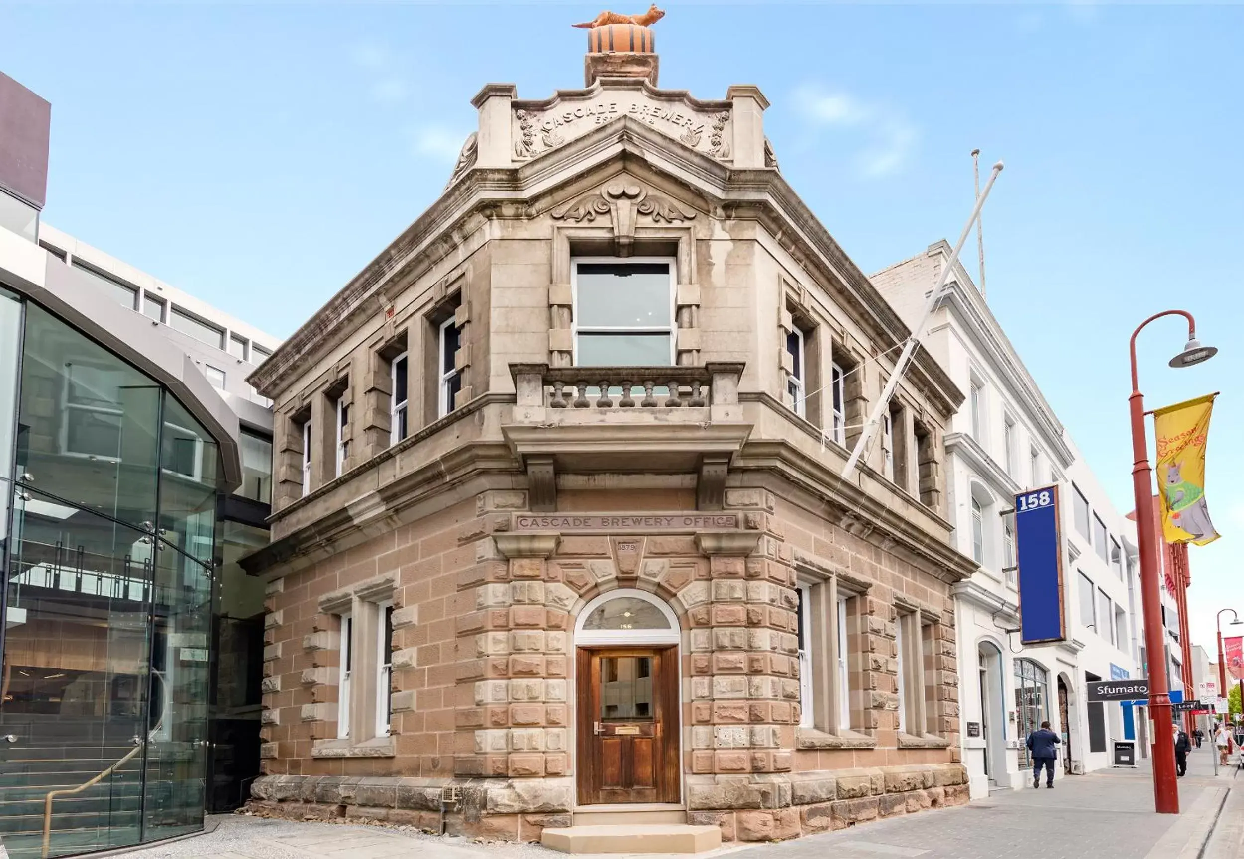 Facade/entrance in RACV Hobart Hotel Facade/entrance in RACV Hobart Hotel