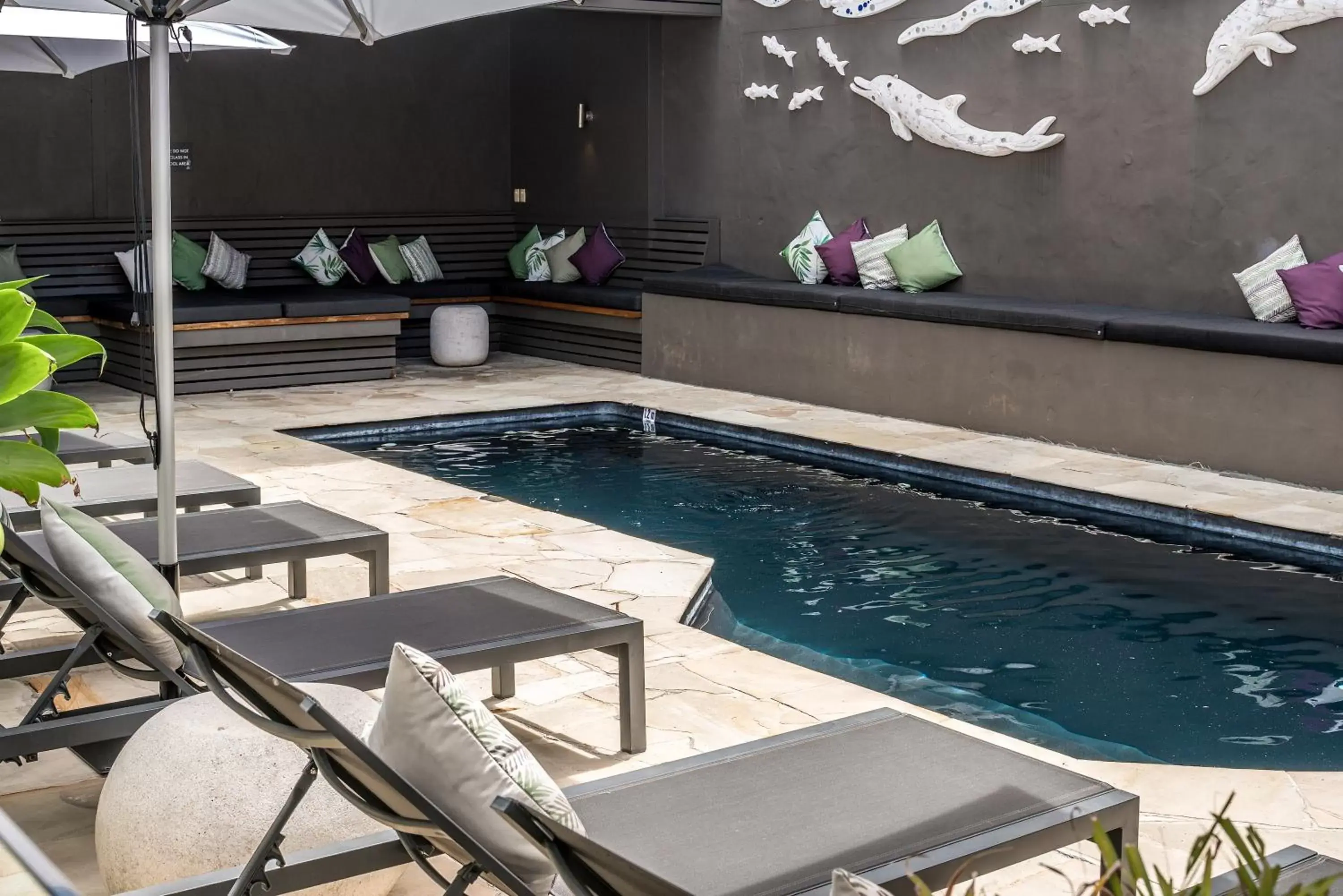 Balcony/Terrace, Swimming Pool in Byron Bay Hotel and Apartments
