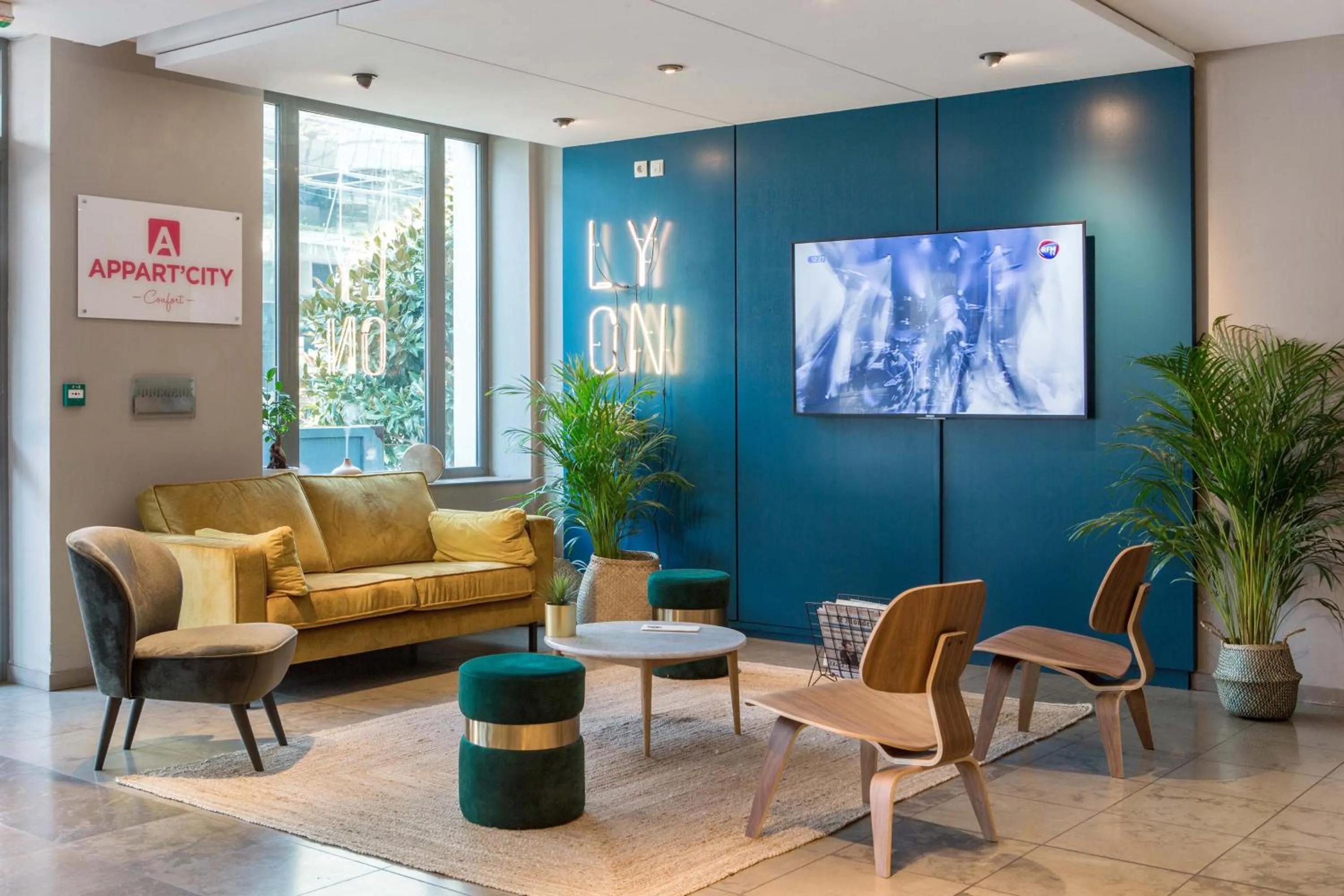 Lobby or reception in Appart'City Classic Lyon Part-Dieu