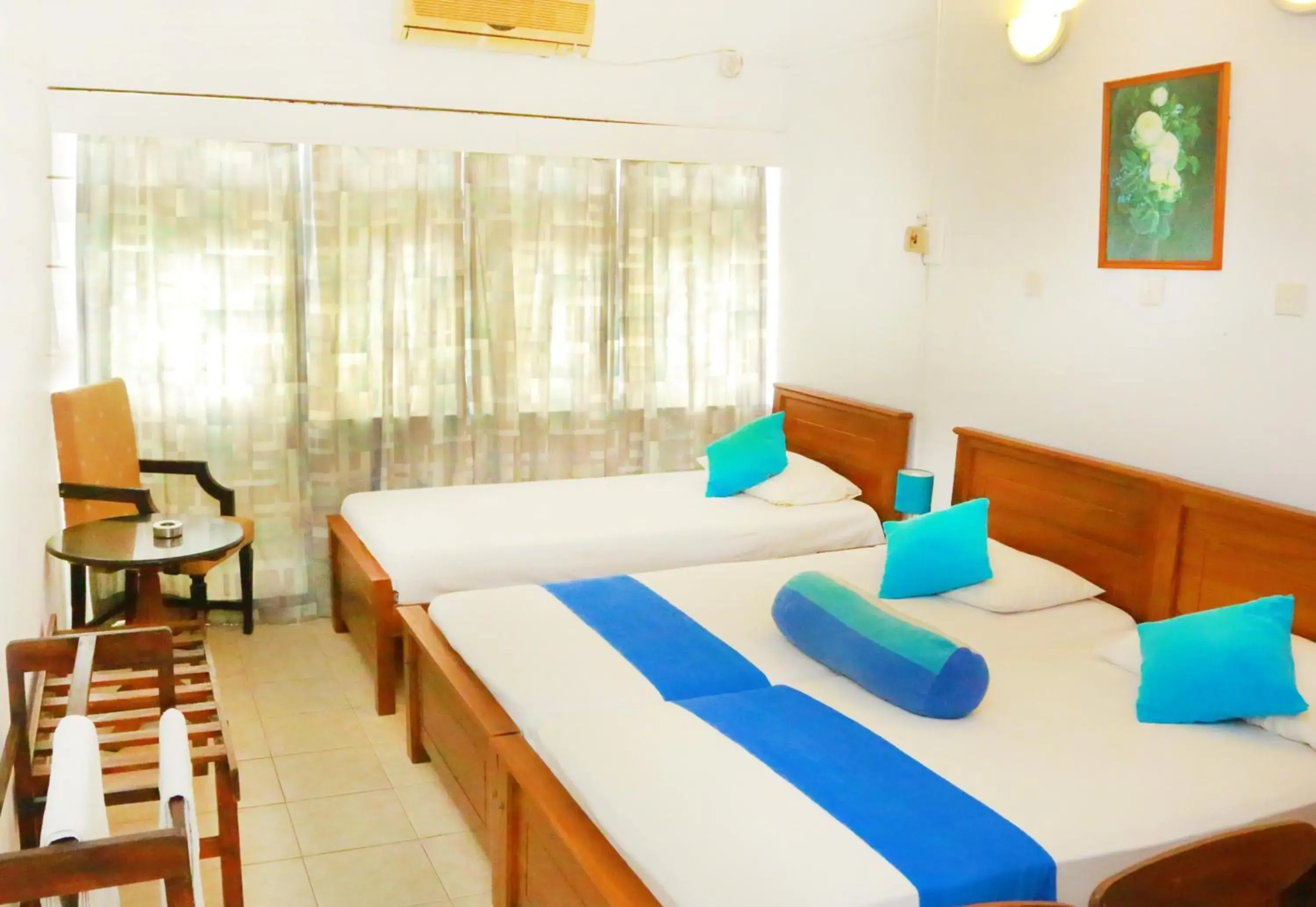 Bed in Ranveli Beach Resort