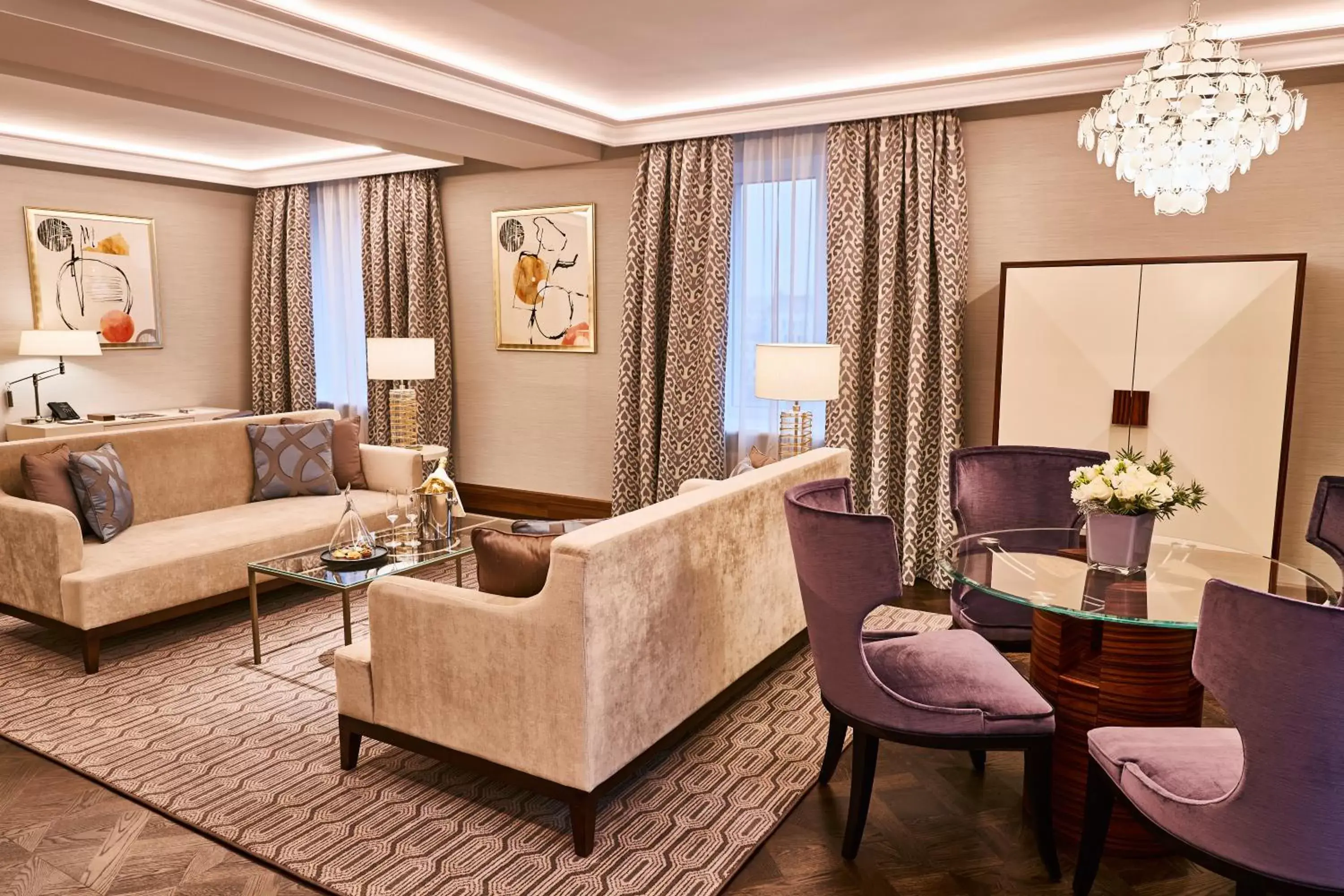 Living room, Seating Area in Grand Hotel Kempinski Riga