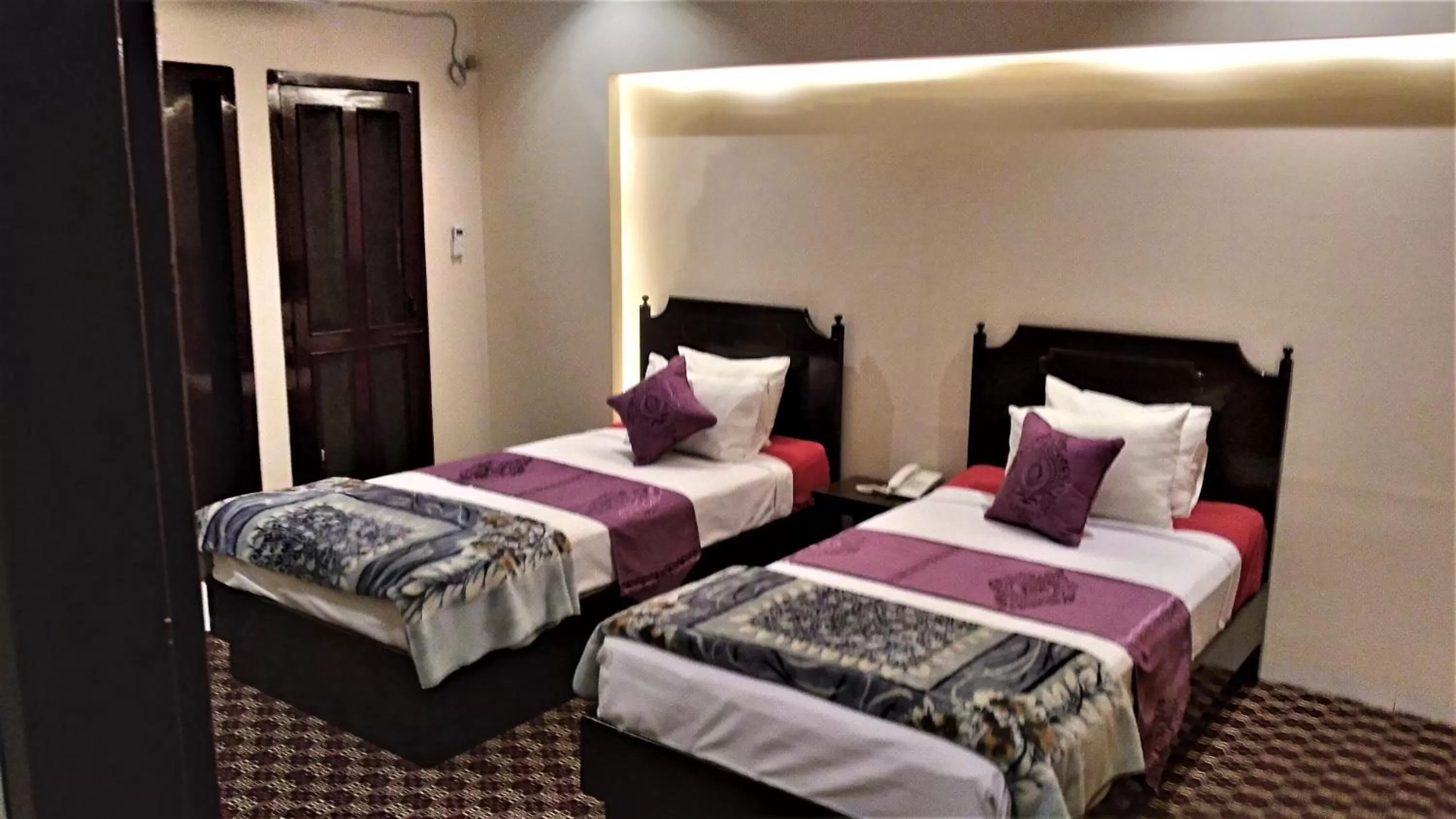 Bed in Center Point Apartment