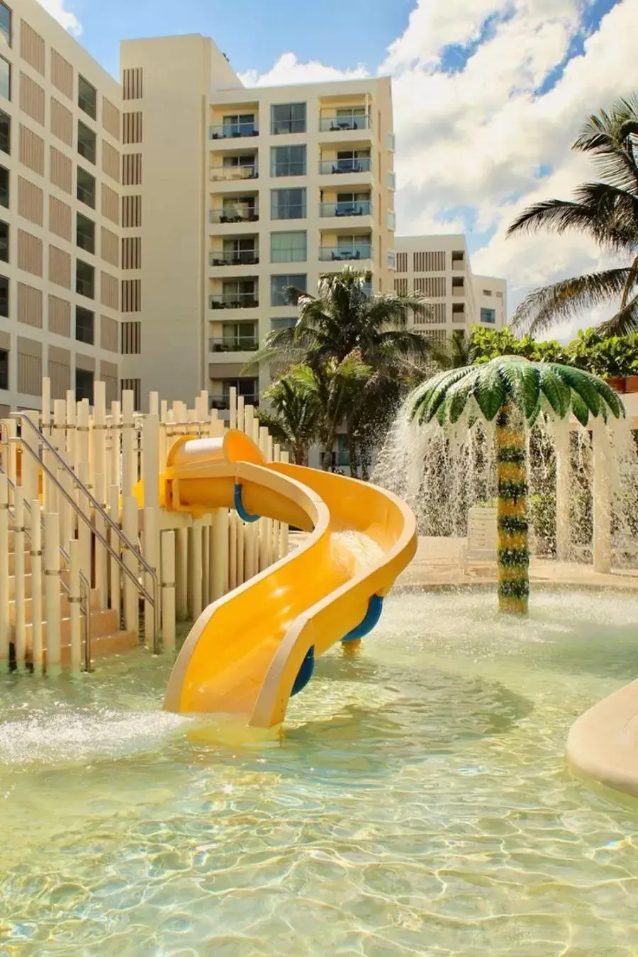 Aqua park, Water Park in Condos inside an Ocean Front Hotel Resort