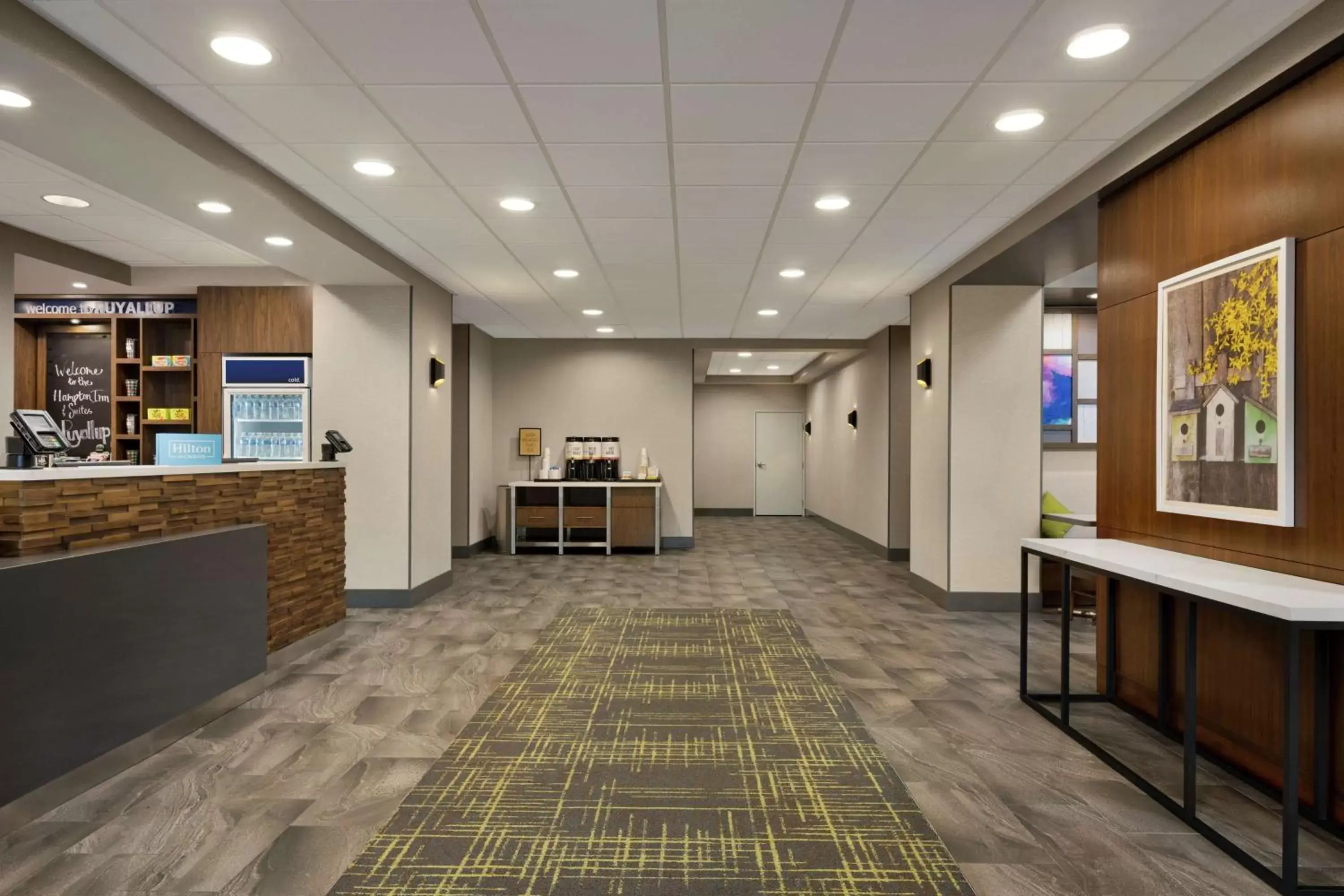 Dining area, Lobby/Reception in Hampton Inn & Suites Tacoma/Puyallup