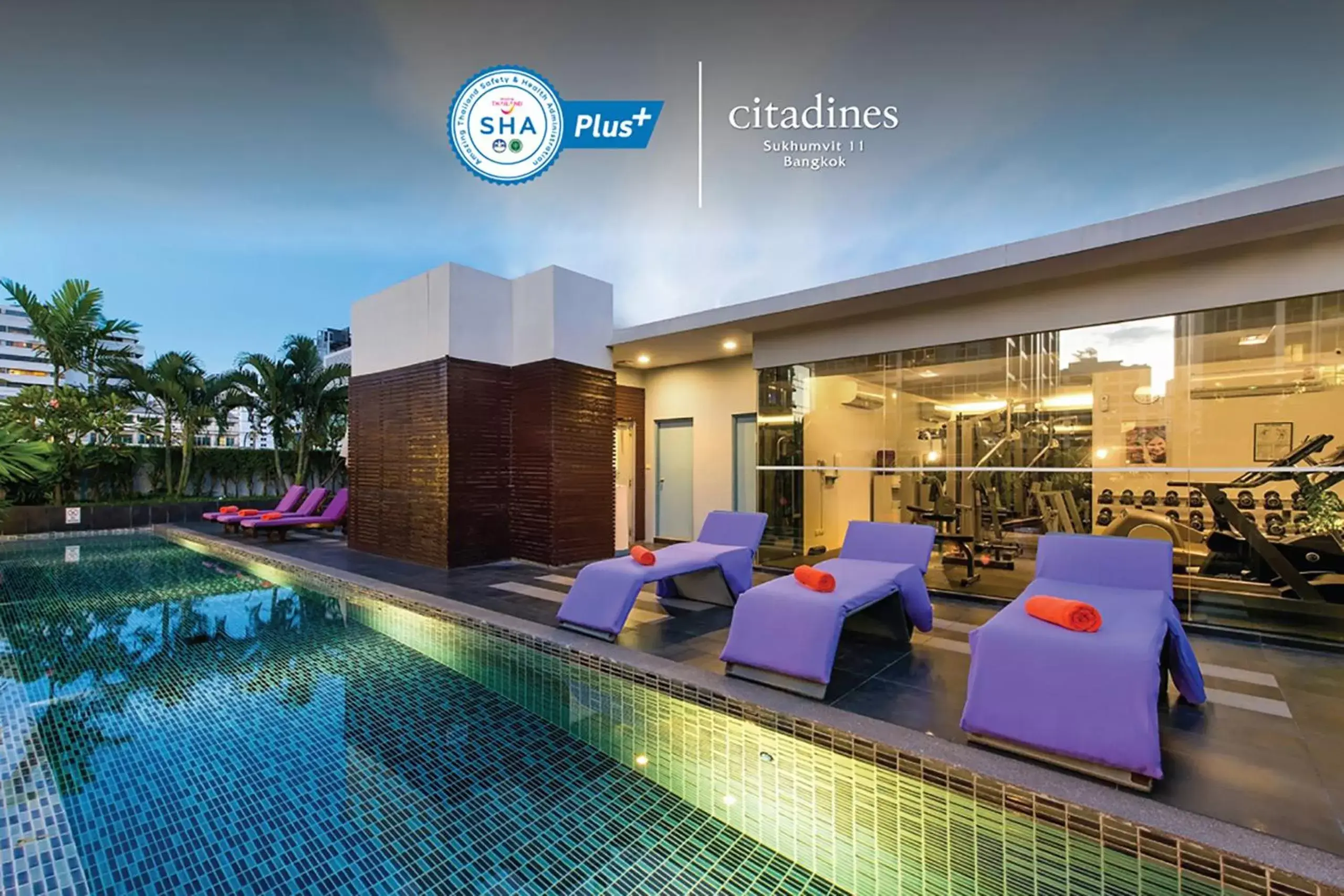 Swimming Pool in Citadines Sukhumvit 11 Bangkok - SHA Plus Certified