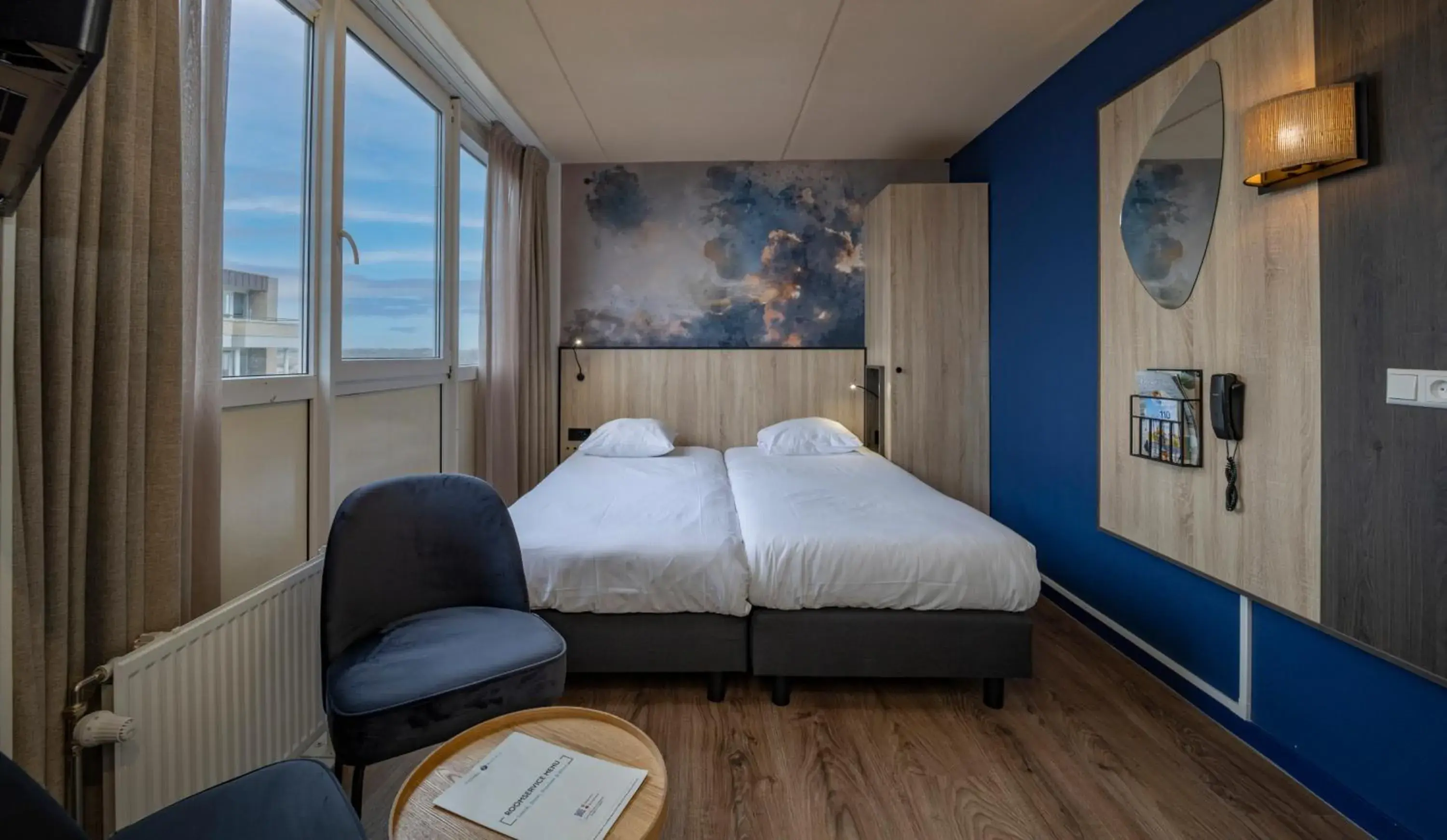 Bedroom, Bed in Fletcher Hotel Restaurant Zeeduin