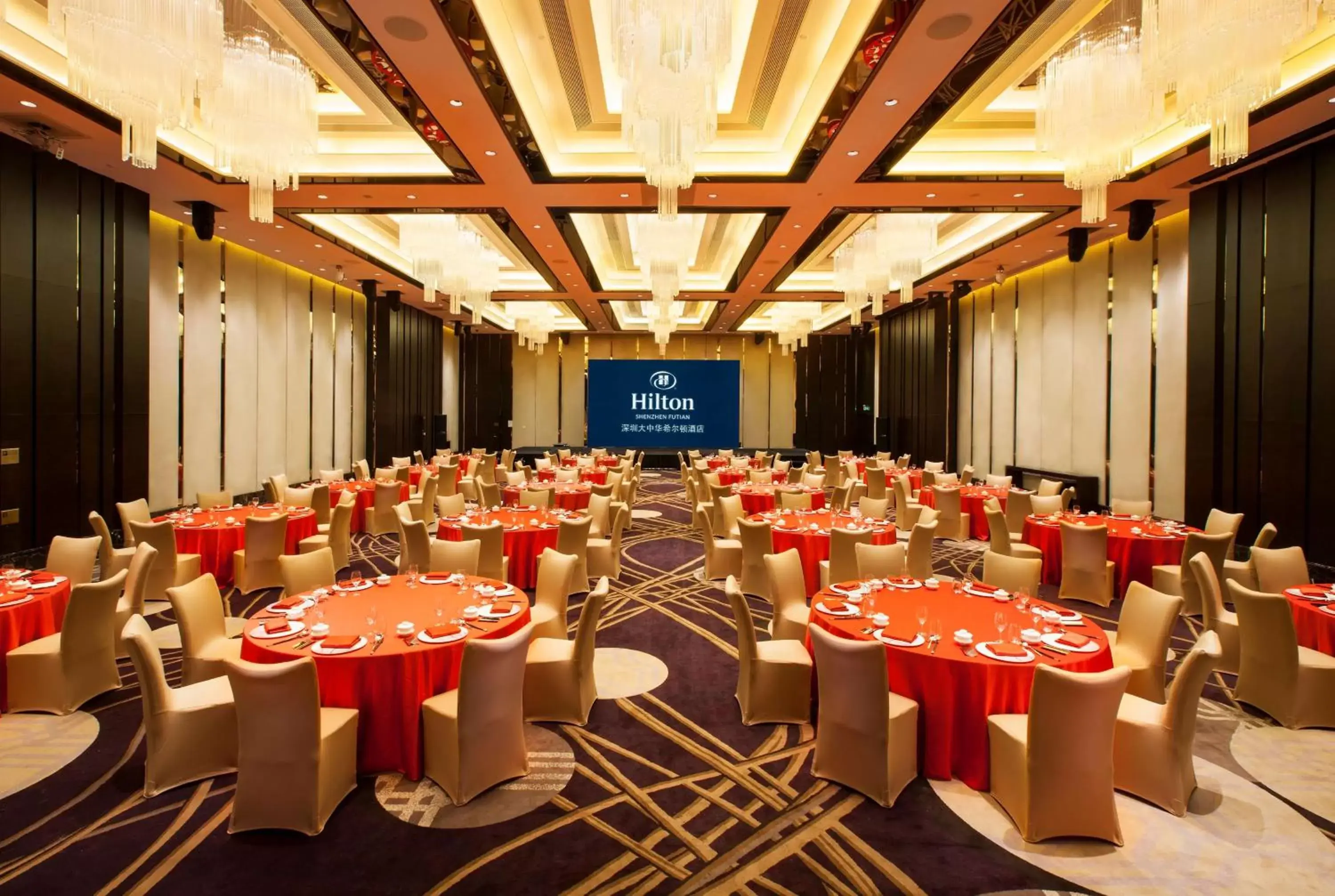 Meeting/conference room, Banquet Facilities in Hilton Shenzhen Futian, Metro Station at Hotel Front Door, Close to Futian Convention & Exhibition Center