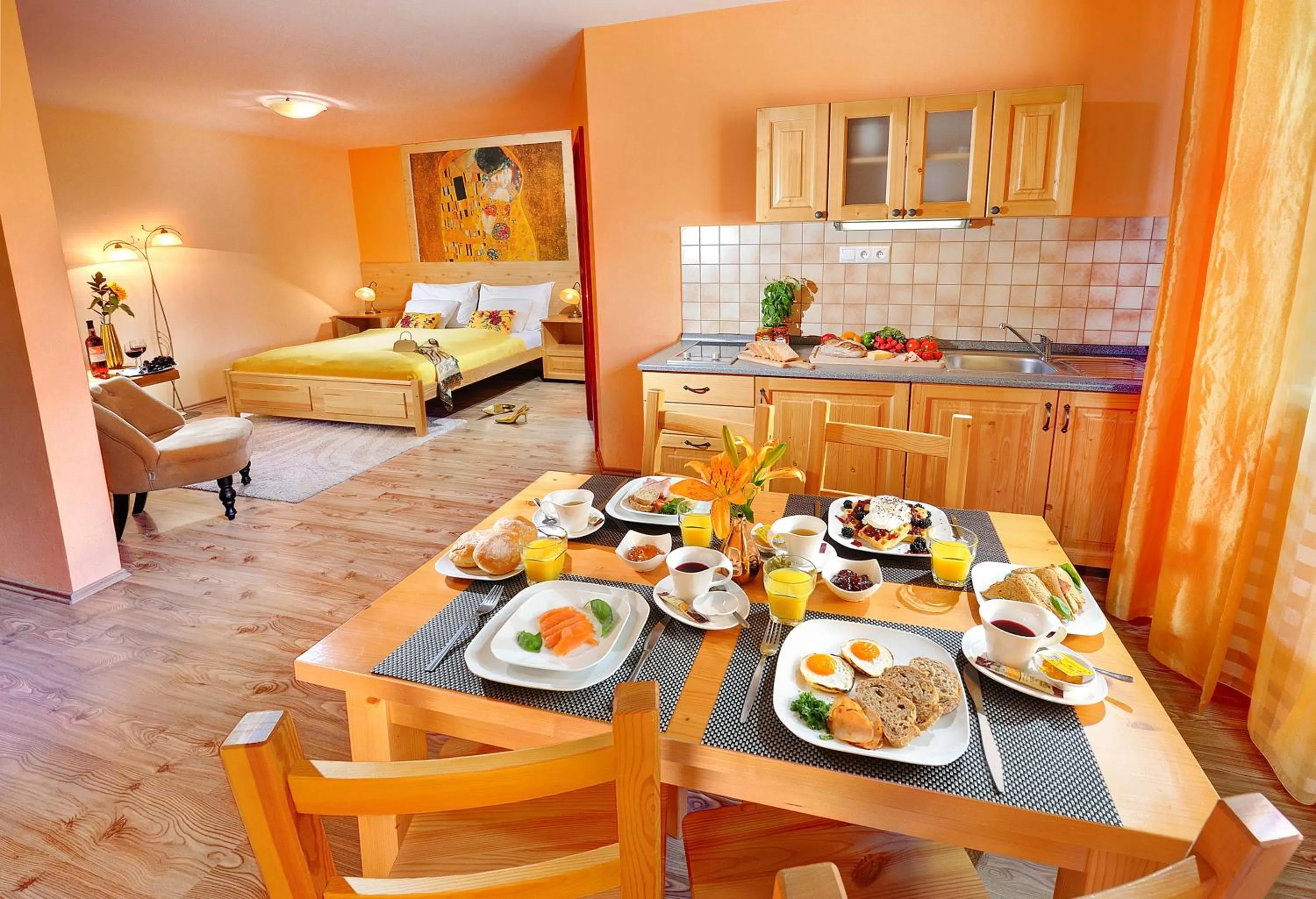 Kitchen or kitchenette, Restaurant/Places to Eat in Apartmány Renomal