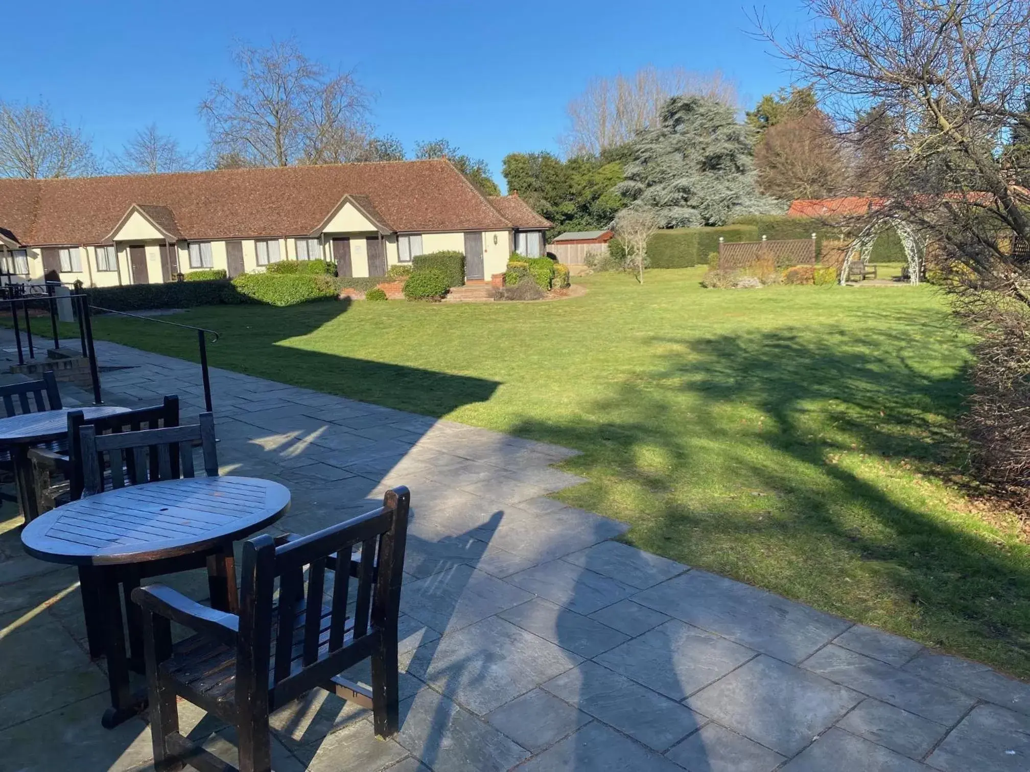 Garden view in Best Western Priory Hotel