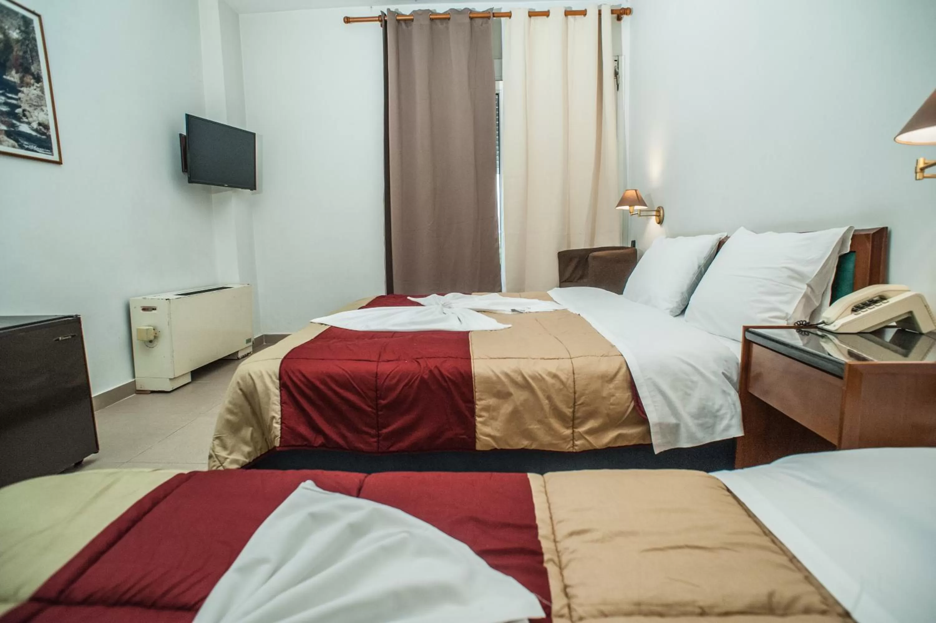 Bedroom, Bed in Hotel Aigli