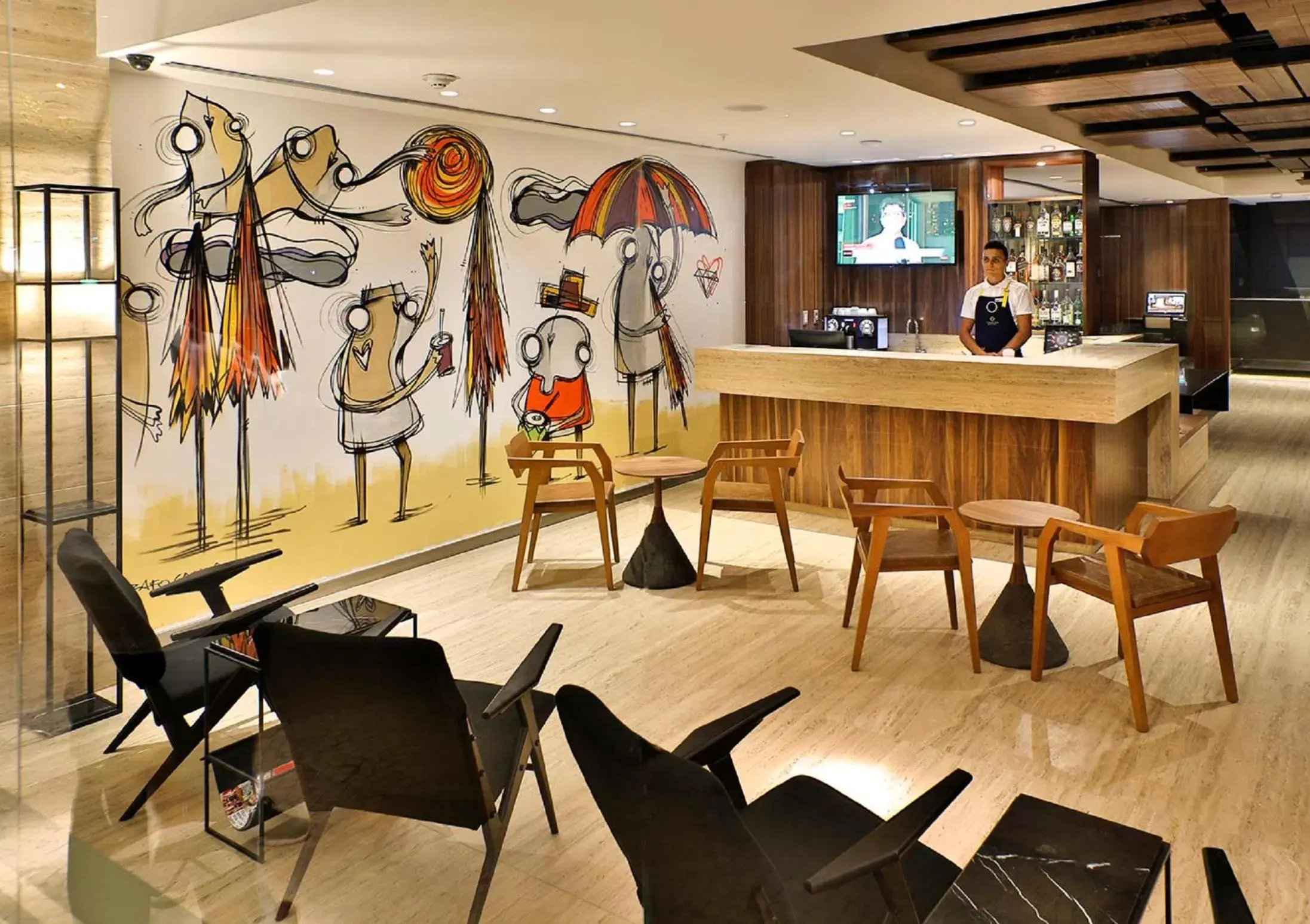 Restaurant/places to eat, Lounge/Bar in Arena Ipanema Hotel