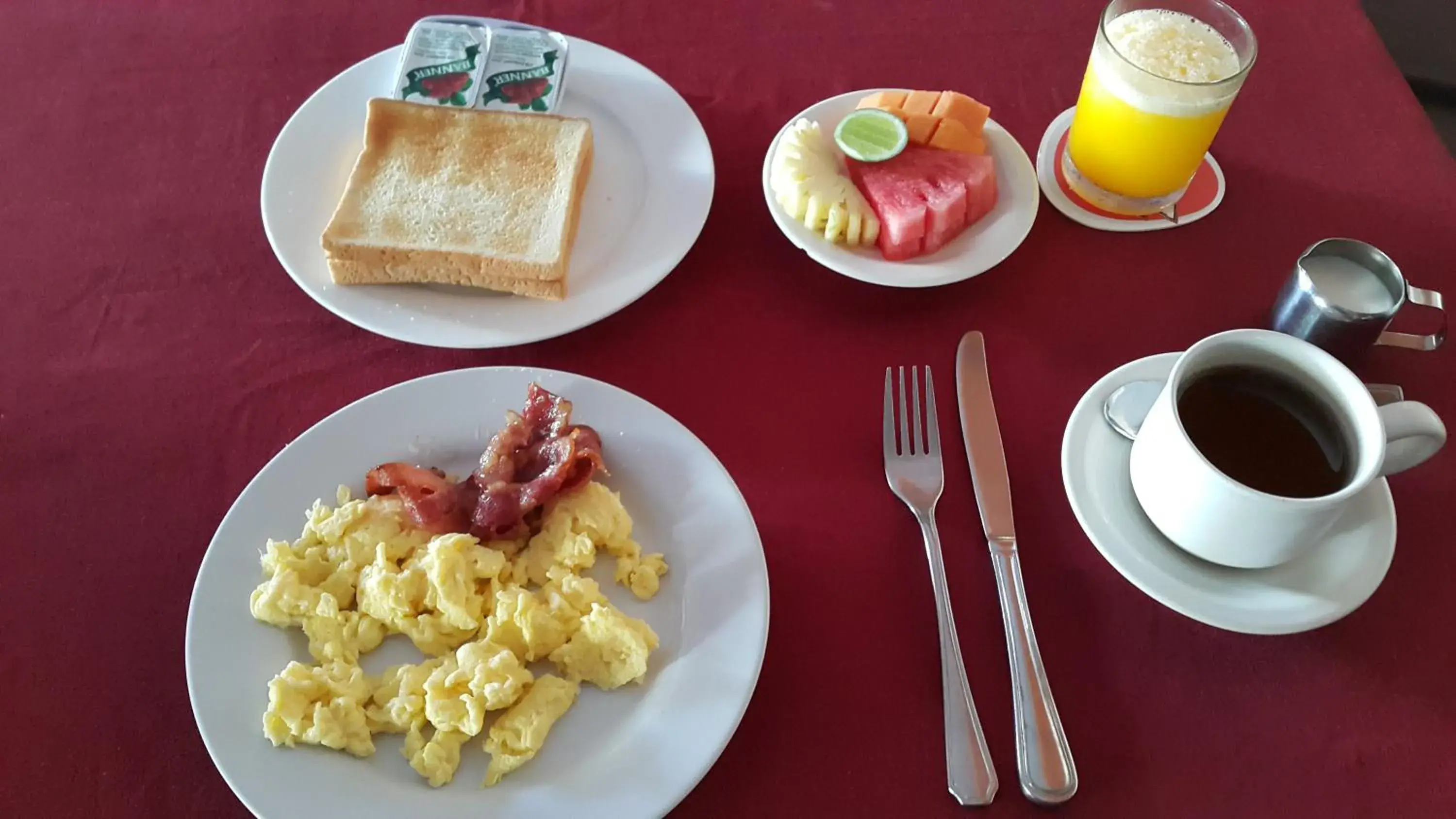 American breakfast, Breakfast in La Walon Hotel