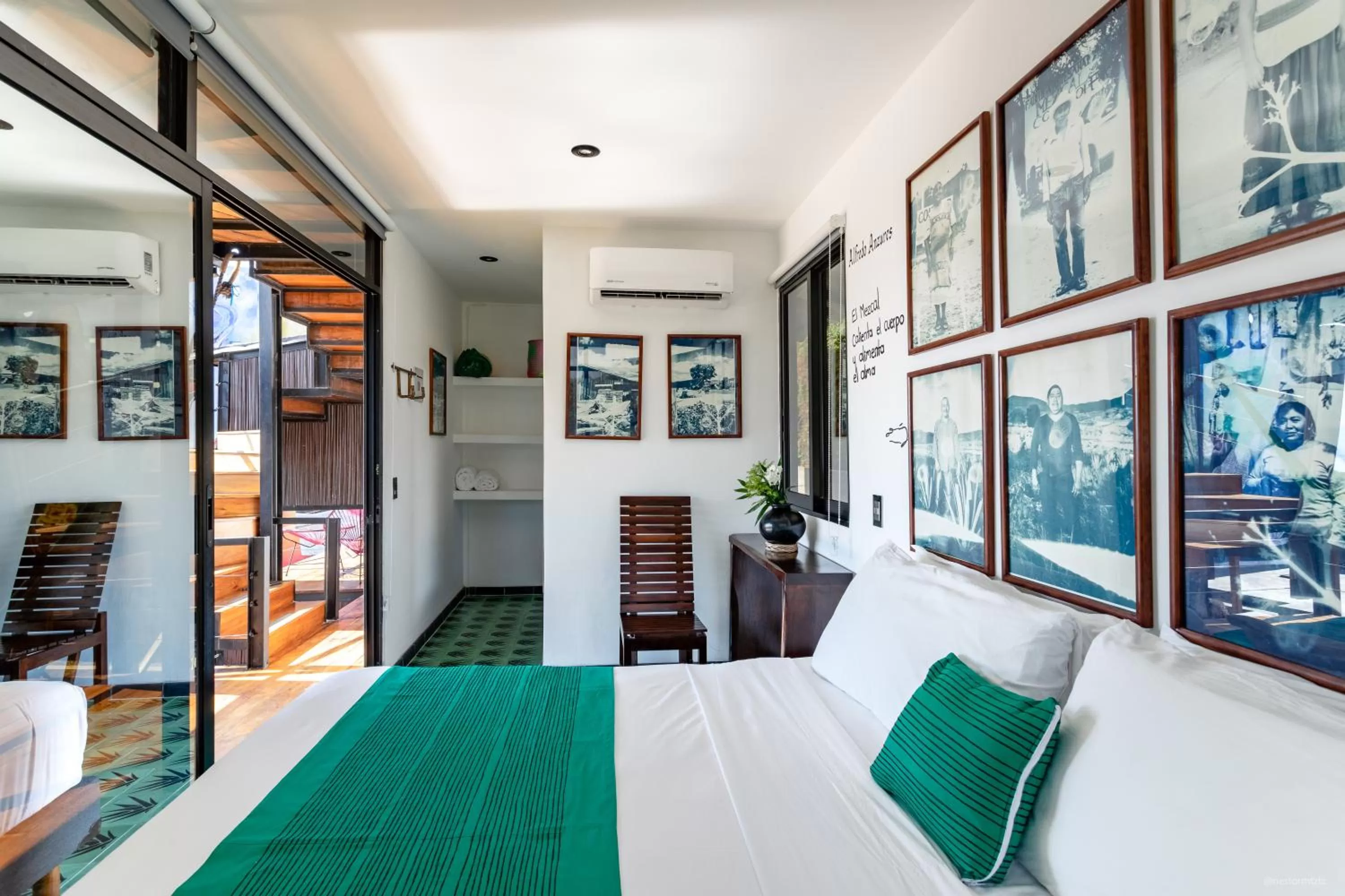 Bed in Cabane Container Hotel - ADULTS ONLY