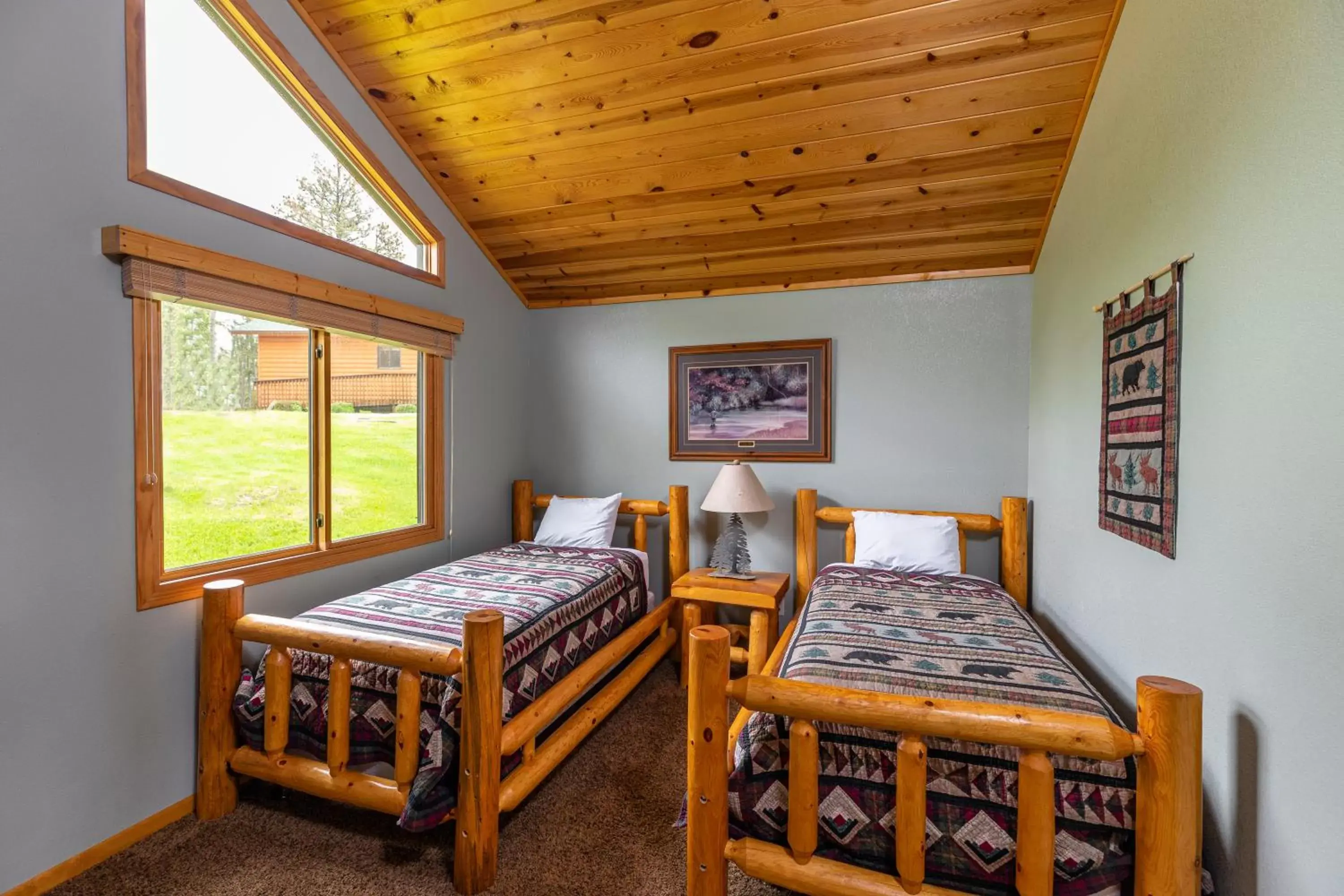Bed in Lodge at Palmer Gulch