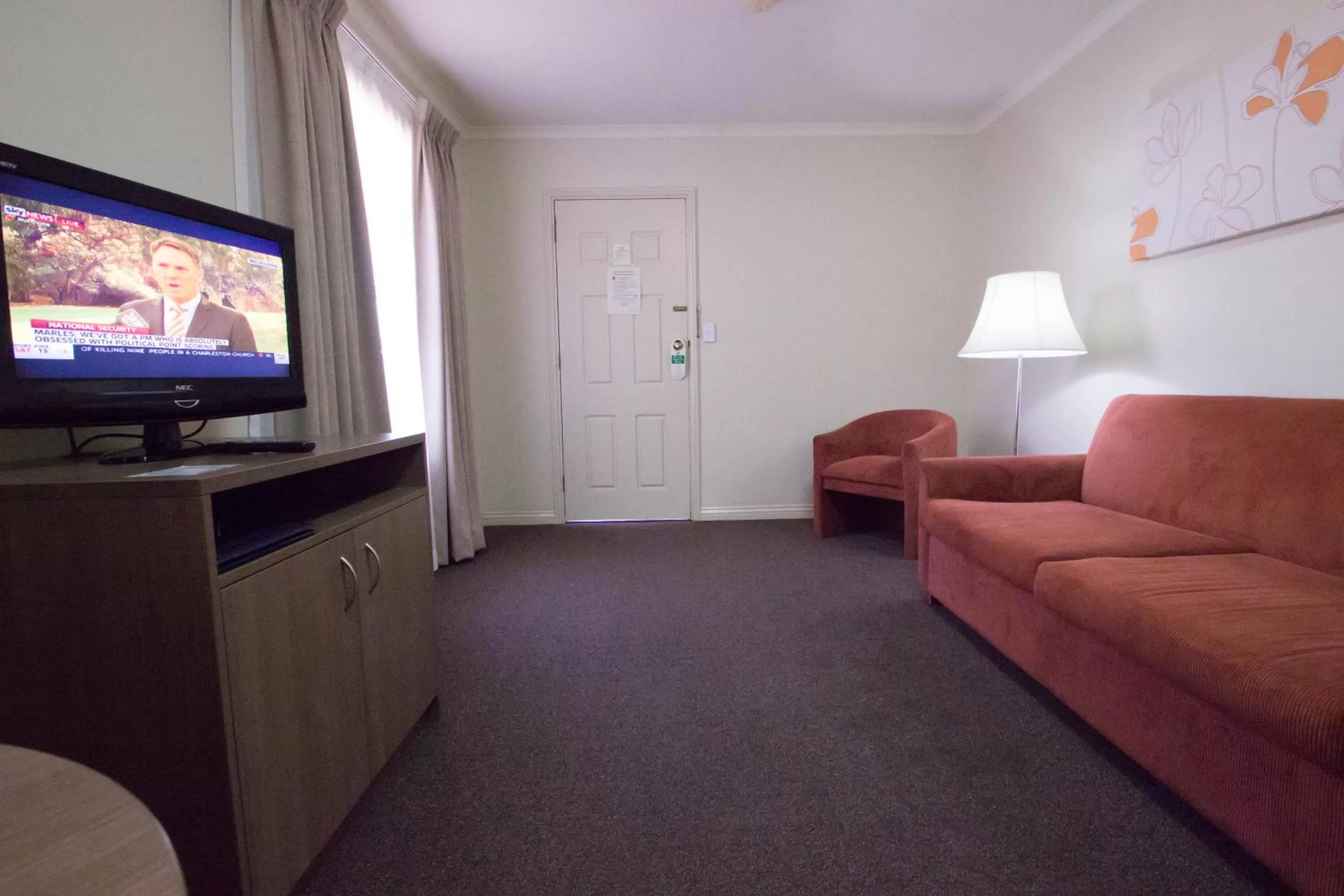 Living room in Old Willyama Motor Inn