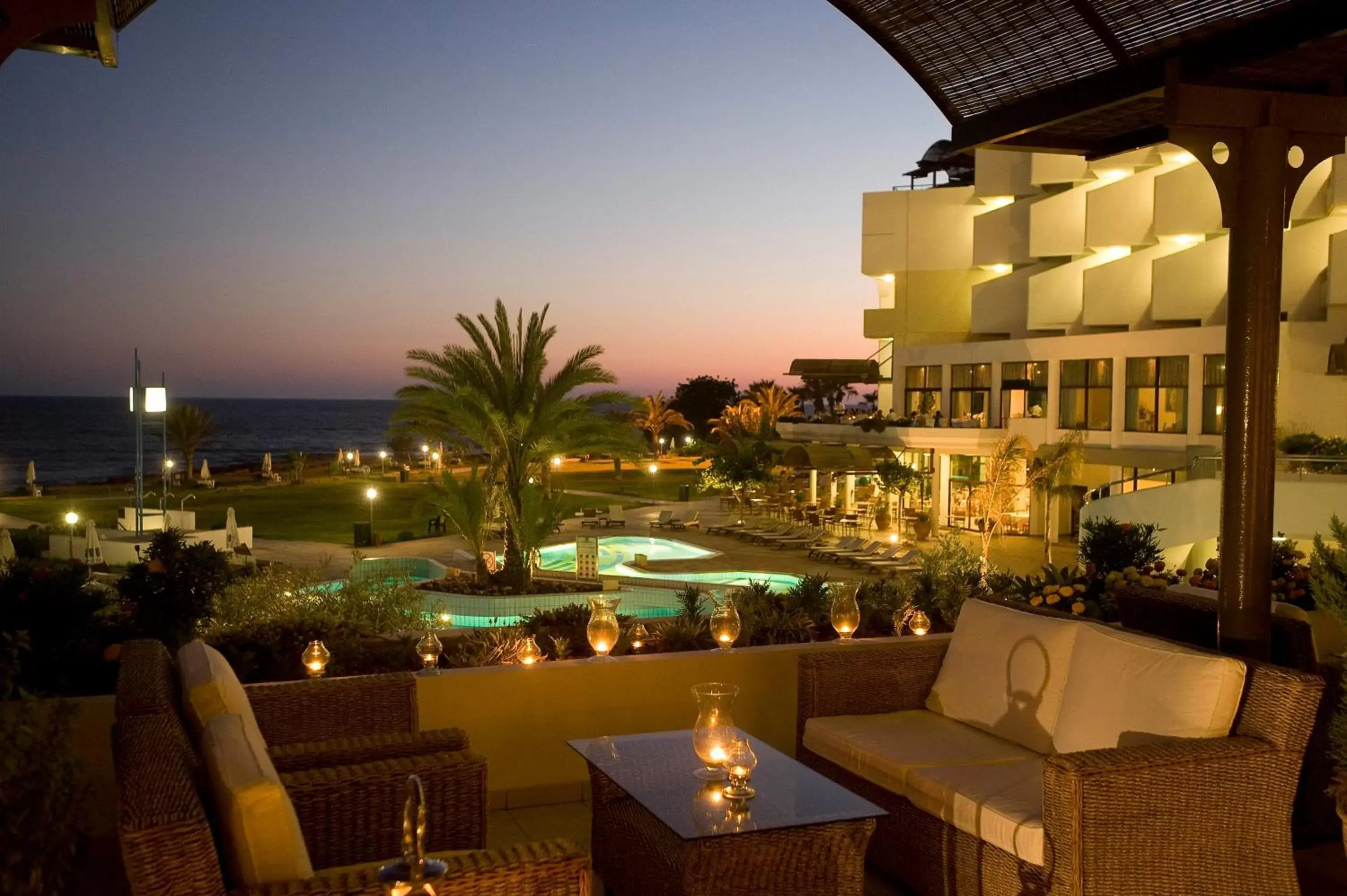 Lounge or bar, Pool View in Constantinou Bros Athena Royal Beach Hotel