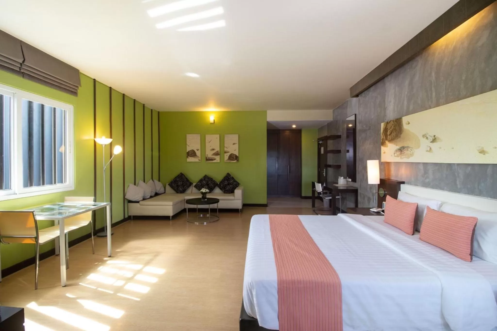 Bed in Silathip Huahin Serviced Apartment &amp; Hotel