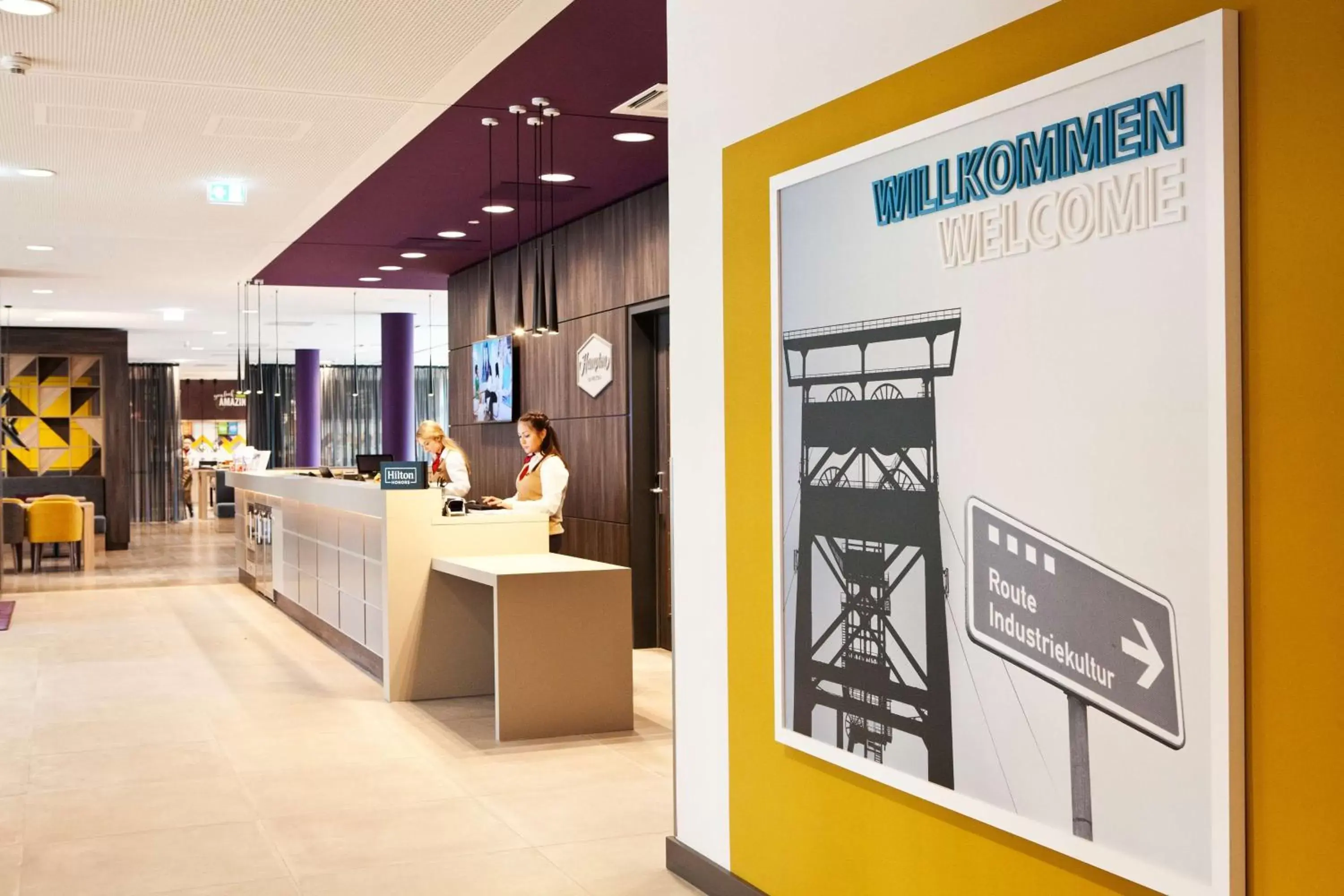 Lobby or reception in Hampton By Hilton Dortmund Phoenix See Lobby or reception in Hampton By Hilton Dortmund Phoenix See