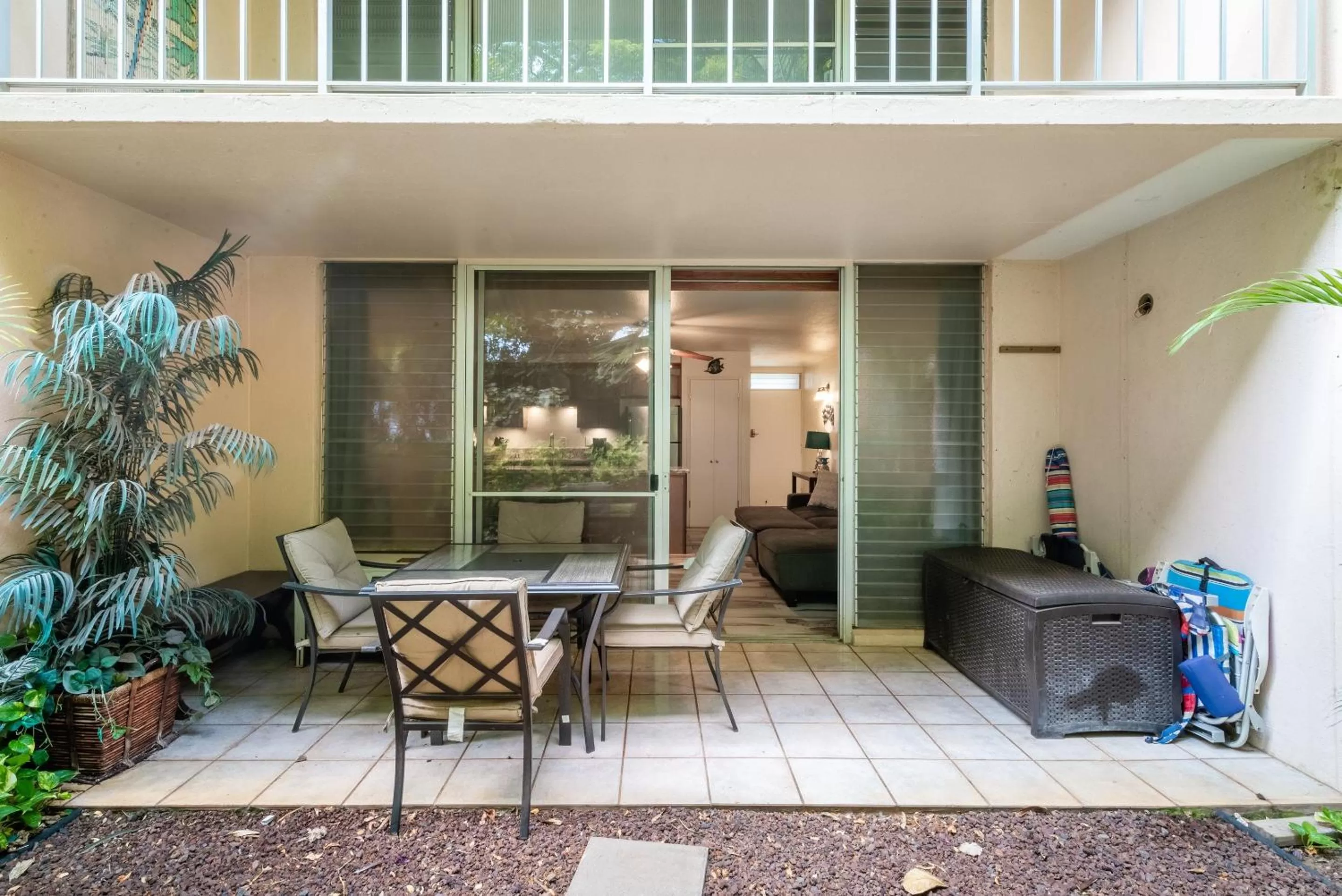 Patio/Outdoor Area in BeachFront Kihei Kai Nani - Maui Vista Deluxe Condos