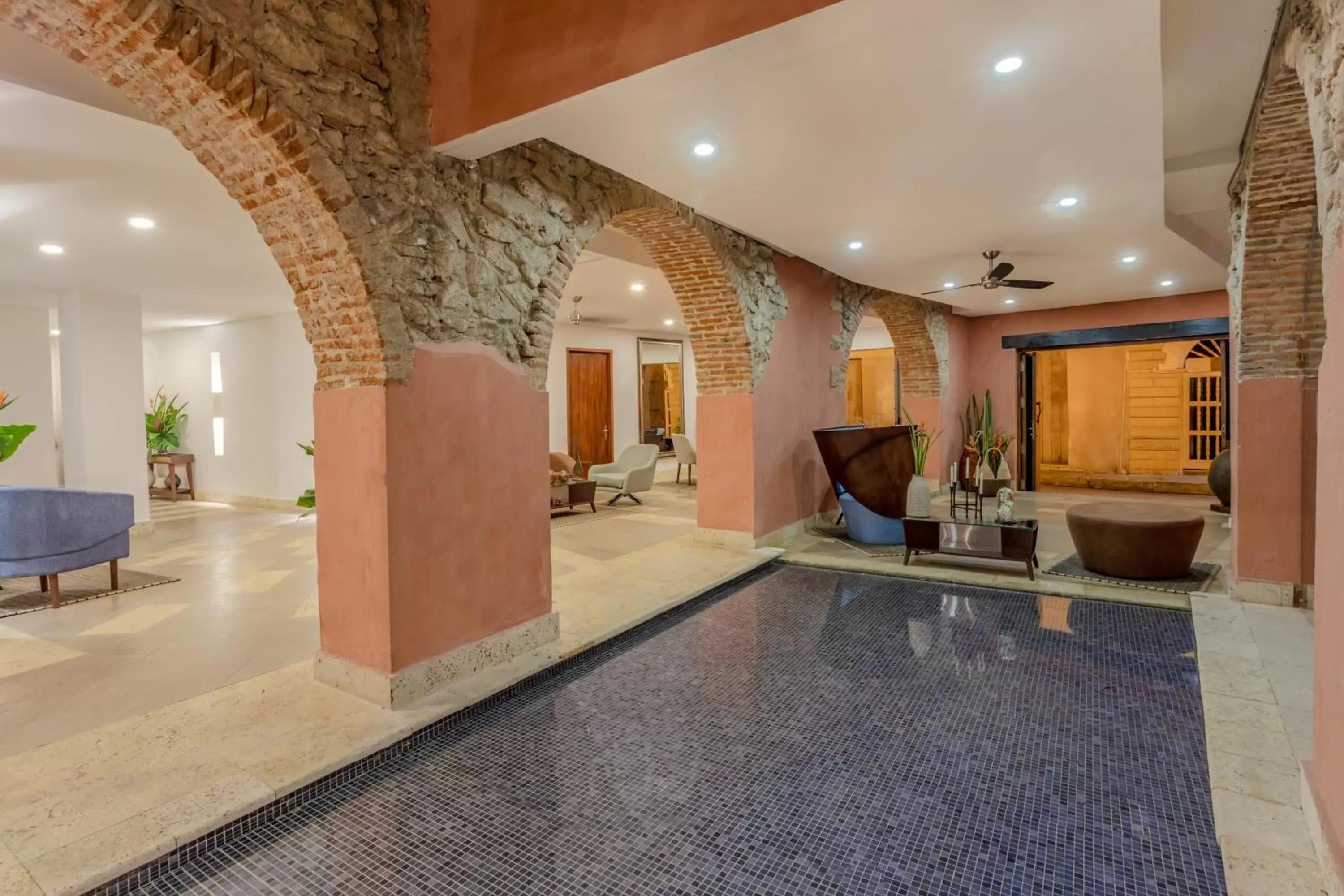 Lobby or reception, Swimming Pool in Hotel Santa Catalina