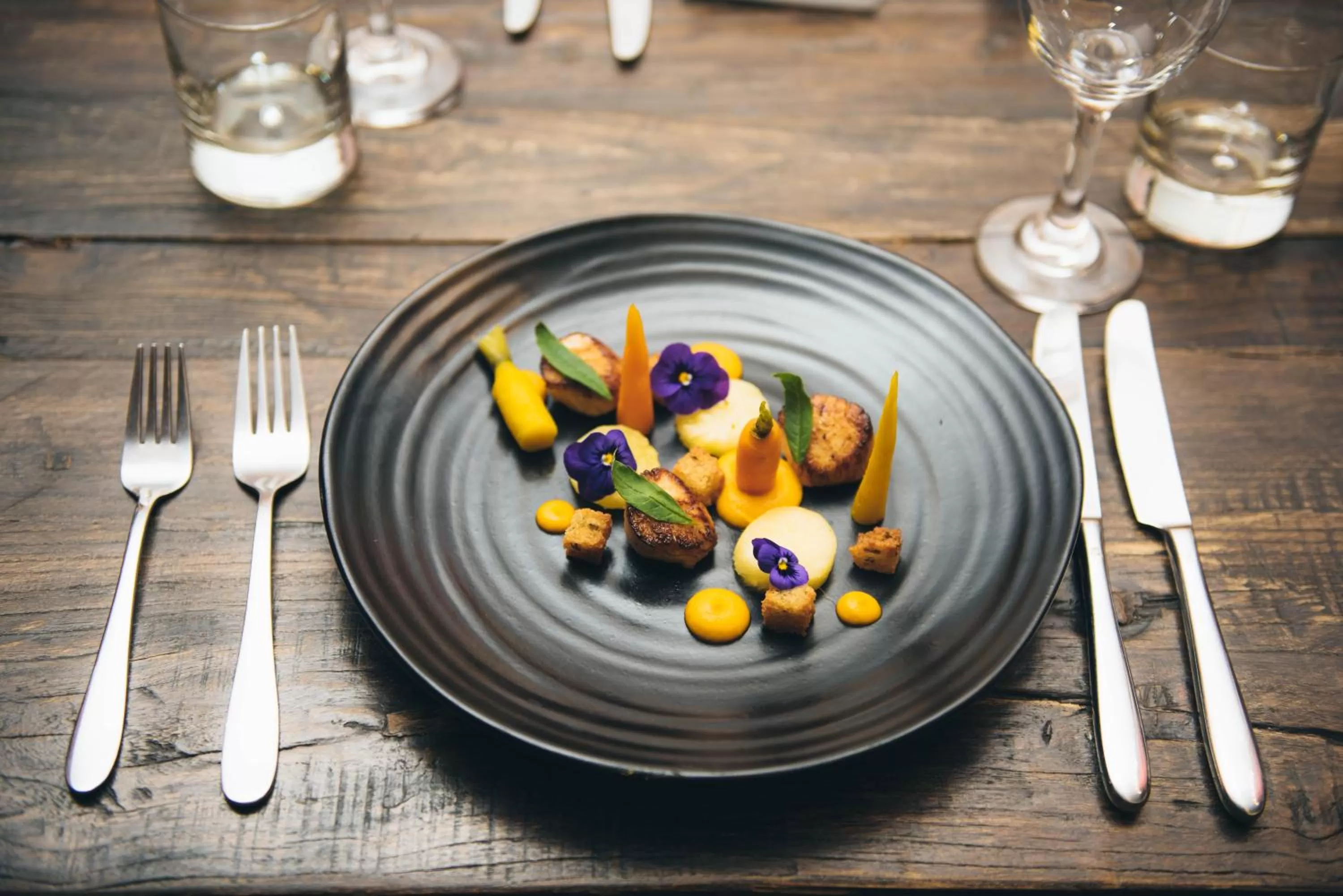 Food close-up in Karma Sanctum Soho Hotel