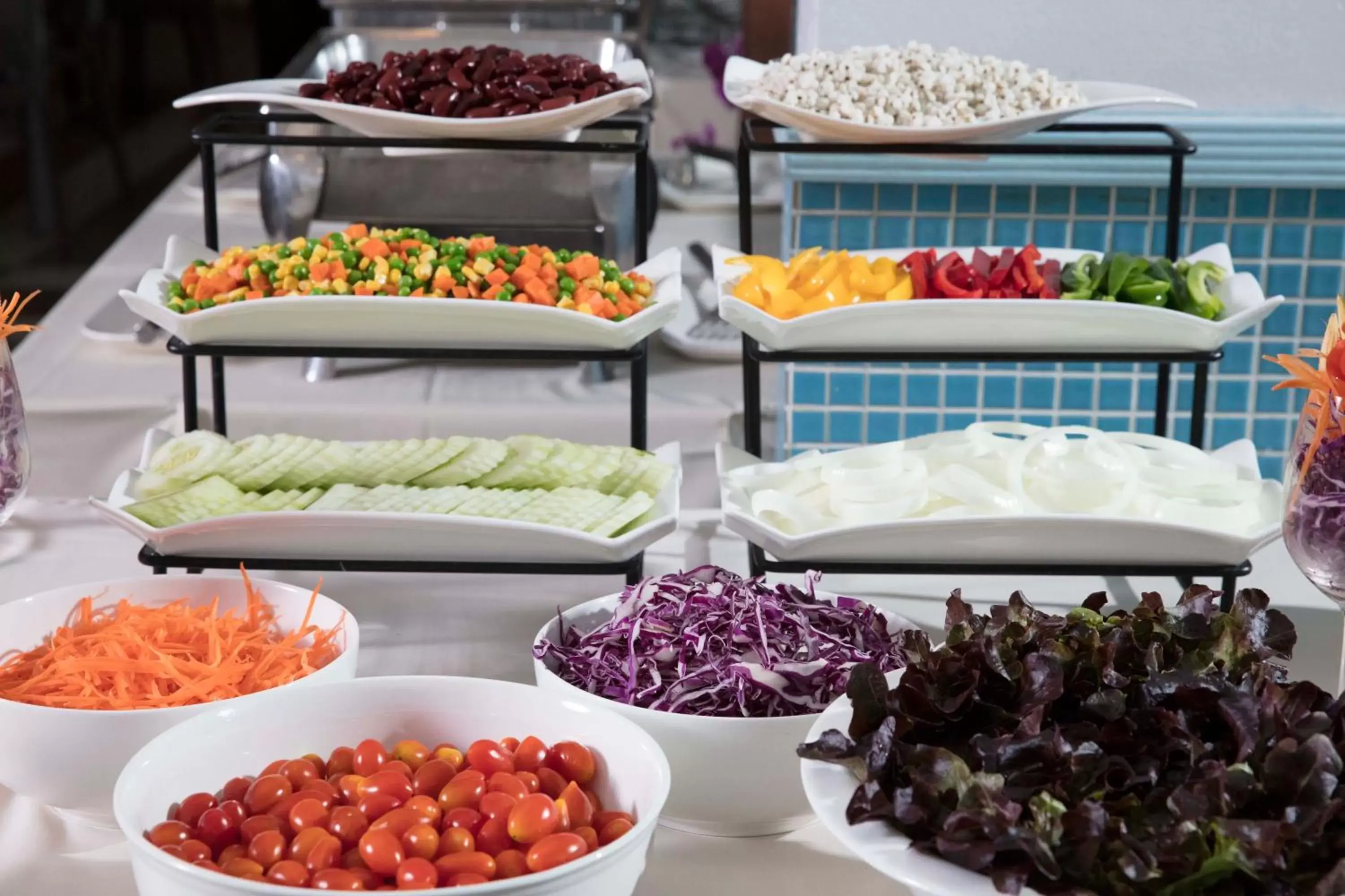 Buffet breakfast in Chom View Hotel, Hua Hin Buffet breakfast in Chom View Hotel, Hua Hin