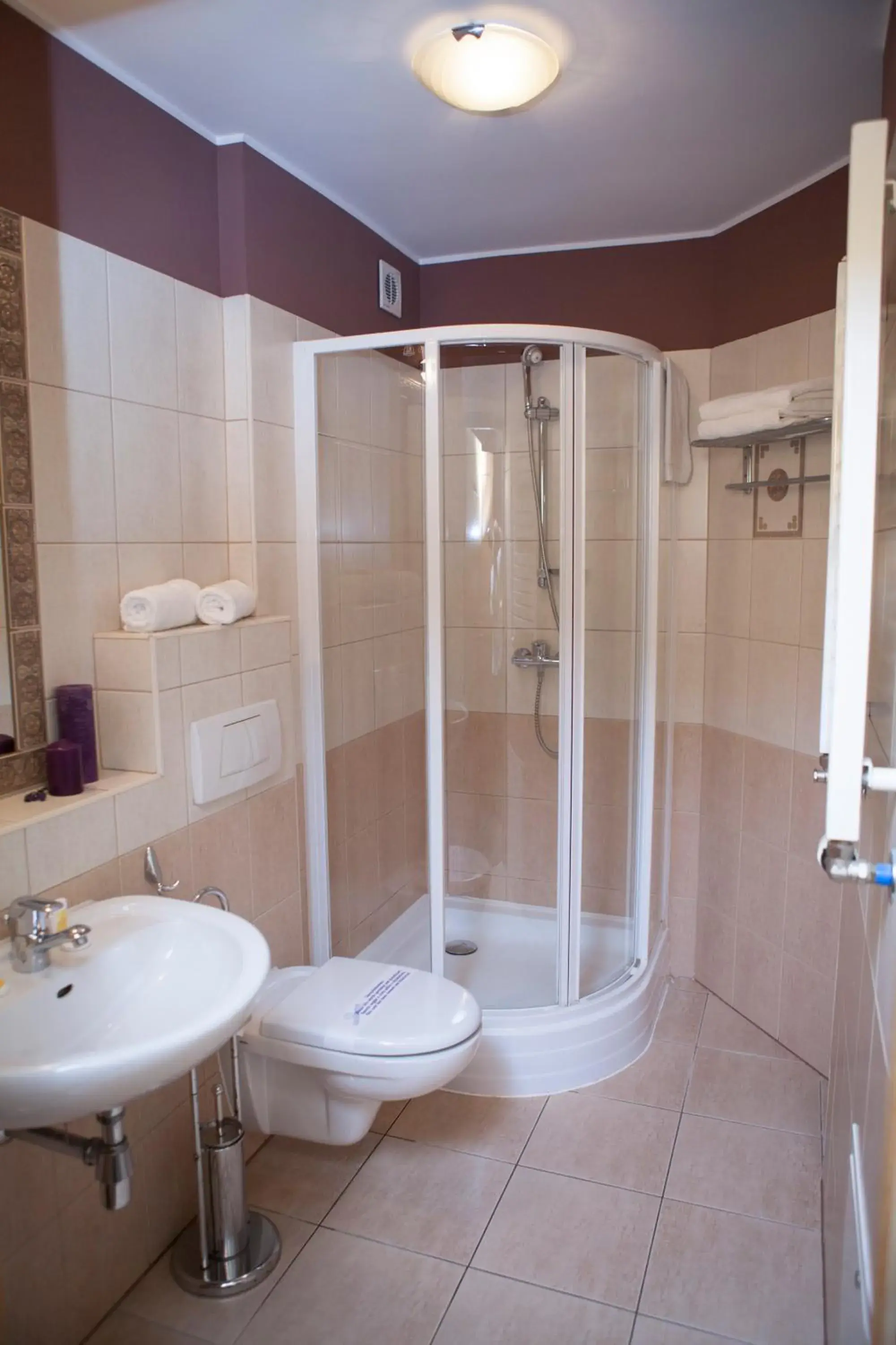 Shower, Bathroom in Hotel Secesja