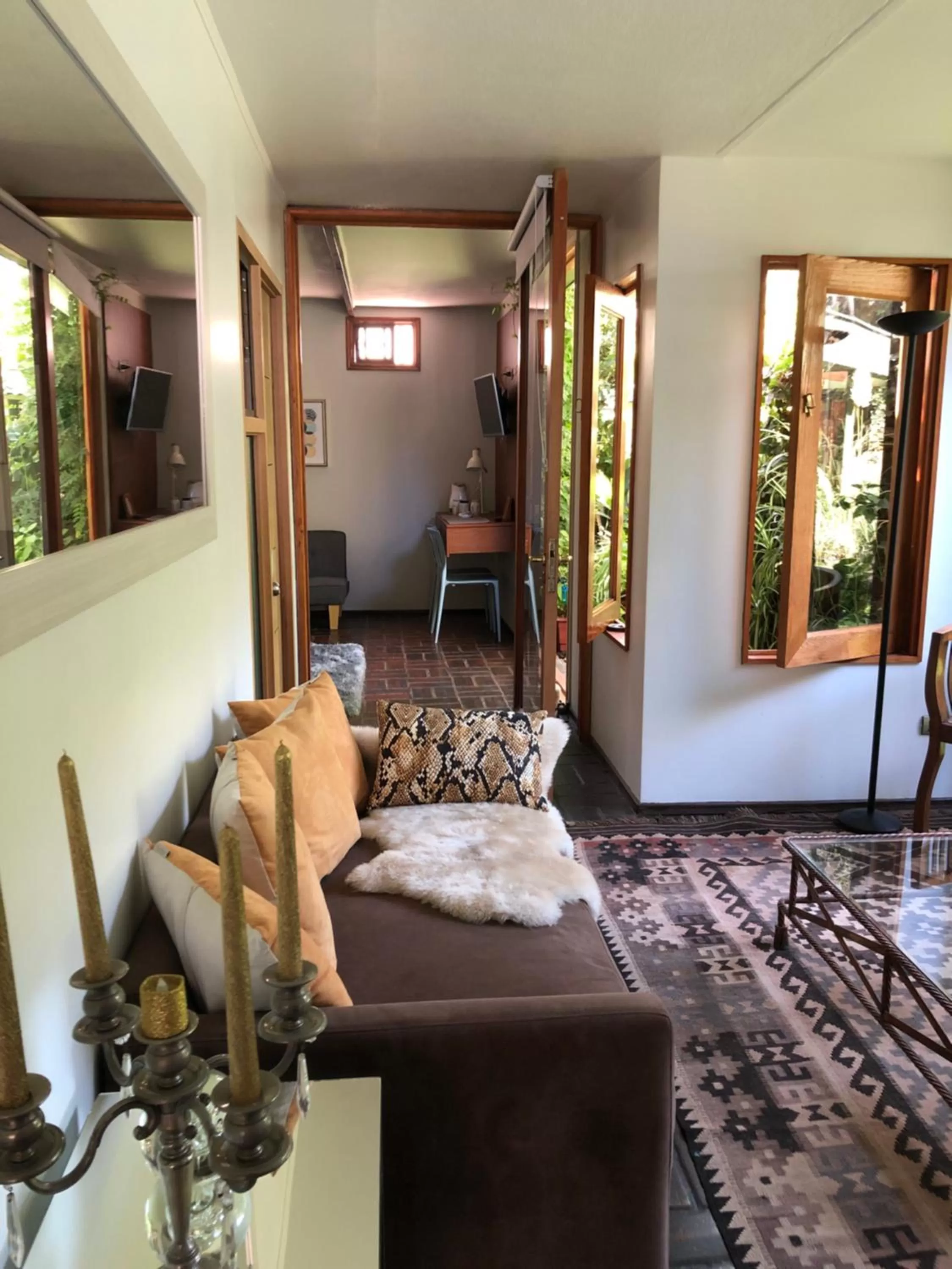 Seating area in Rent apart Las Condes