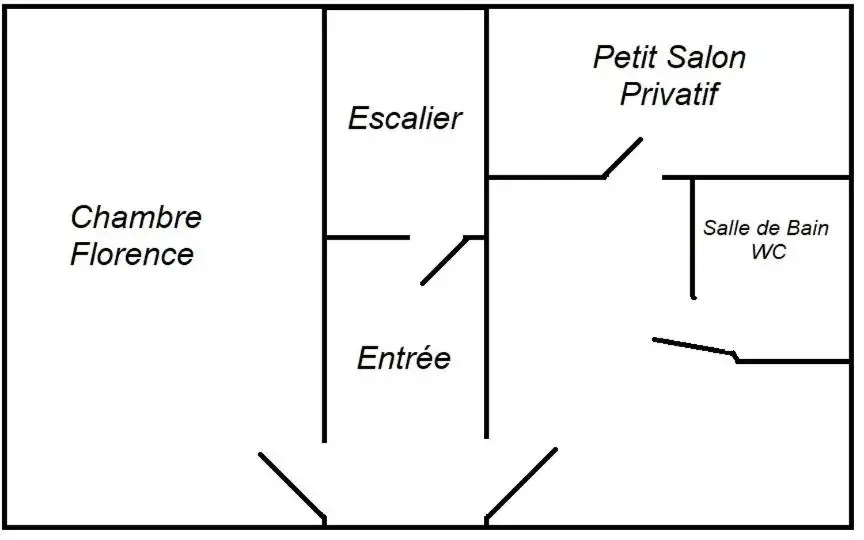 Floor Plan in Chez Florence et Sylvain de Loudun