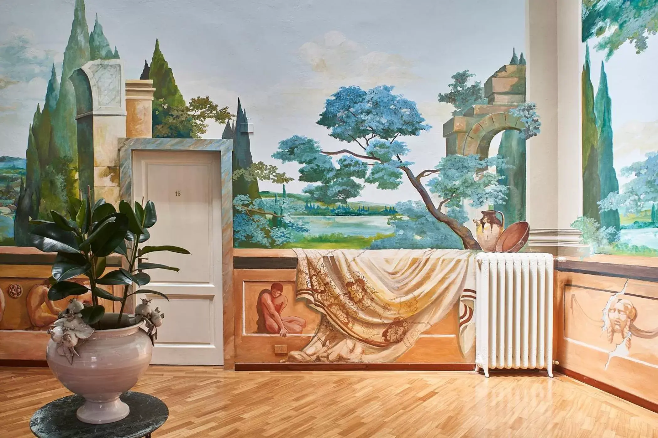 Lobby or reception in Albergo Chiusarelli Lobby or reception in Albergo Chiusarelli