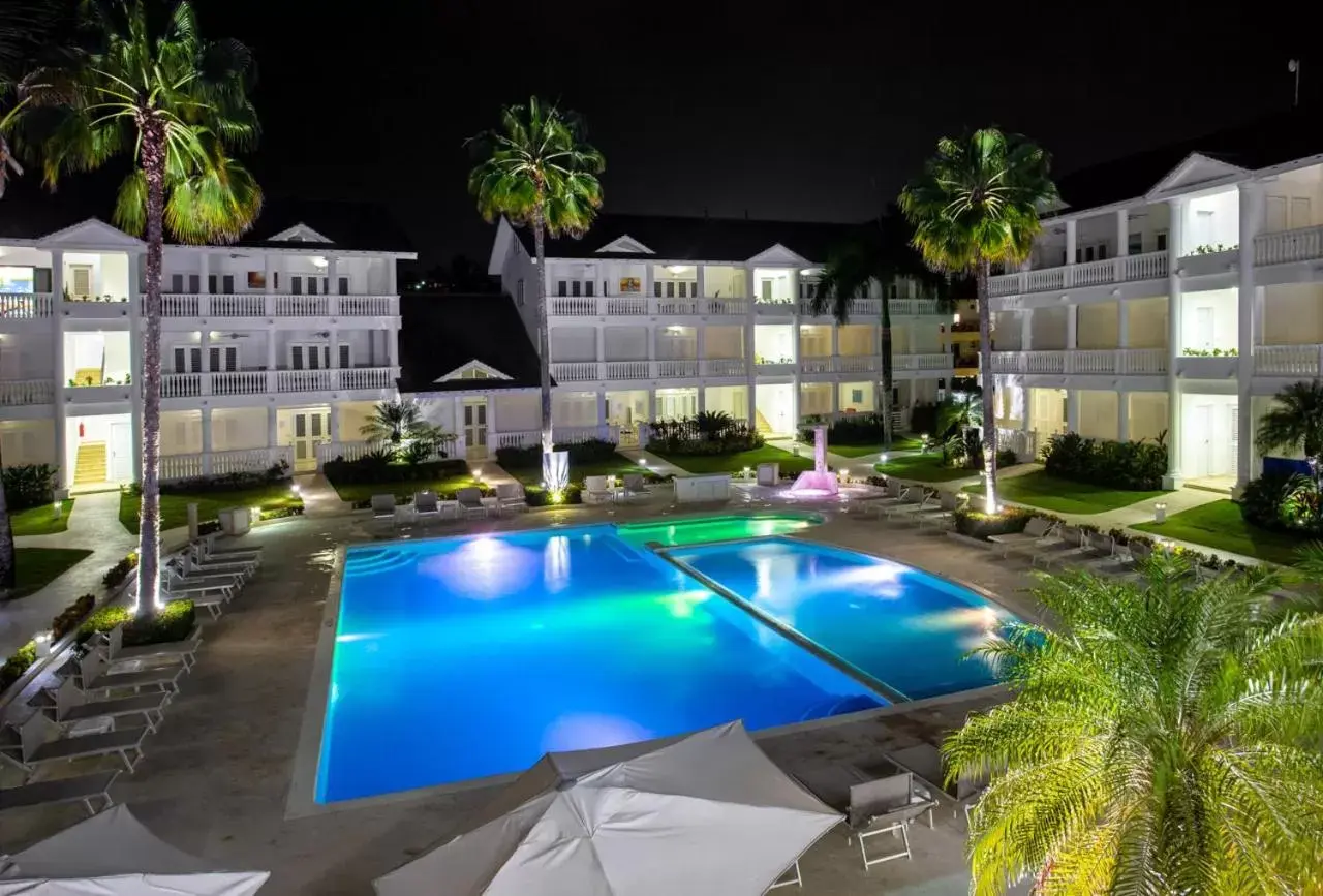 Night, Pool View in Albachiara Hotel - Las Terrenas