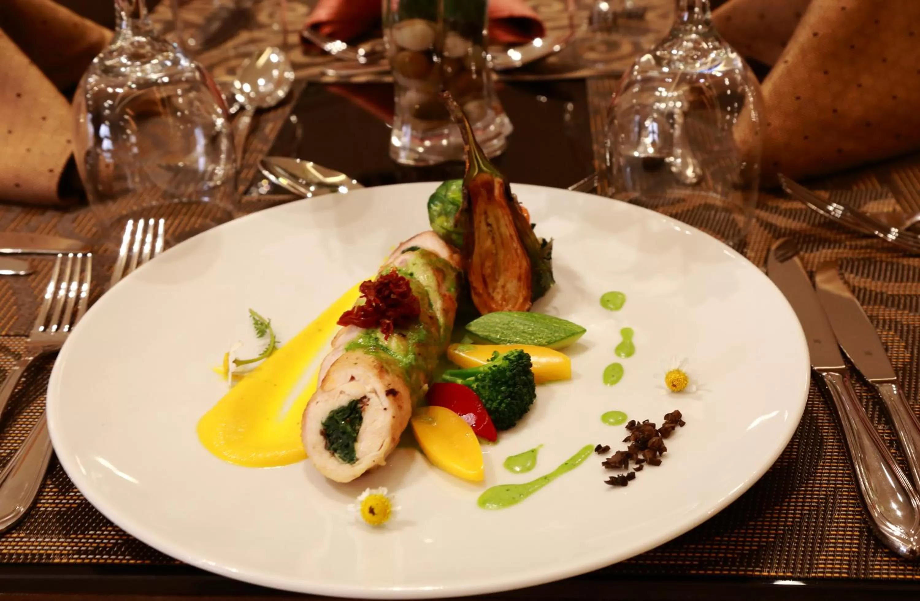 Food close-up in Seven Roses Hotel