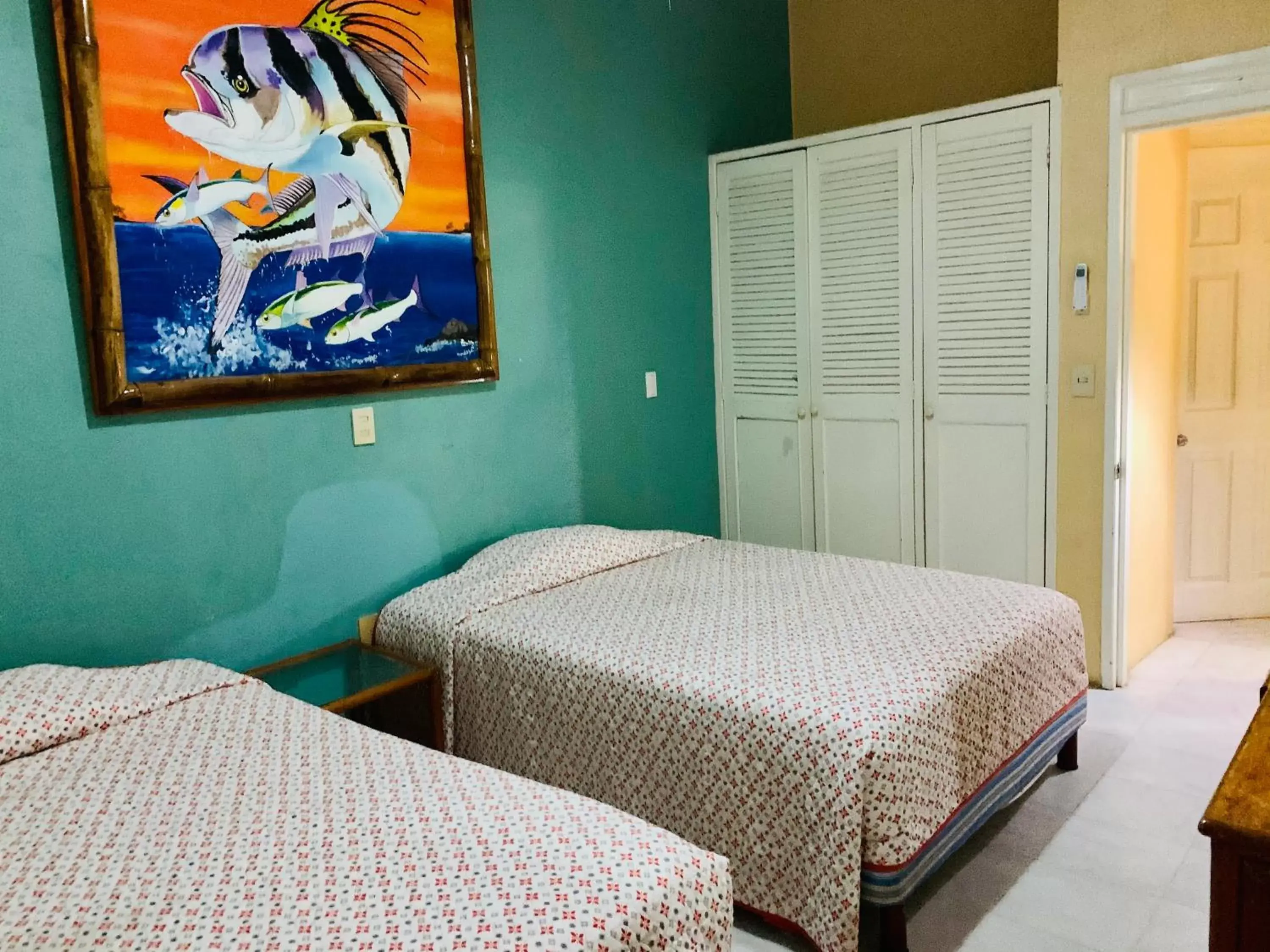 Bed in VILLA PARA 5 Personas 4 adultos y 1 Menor En HOTEL TSORO IXTAPA WIFI GRATIS