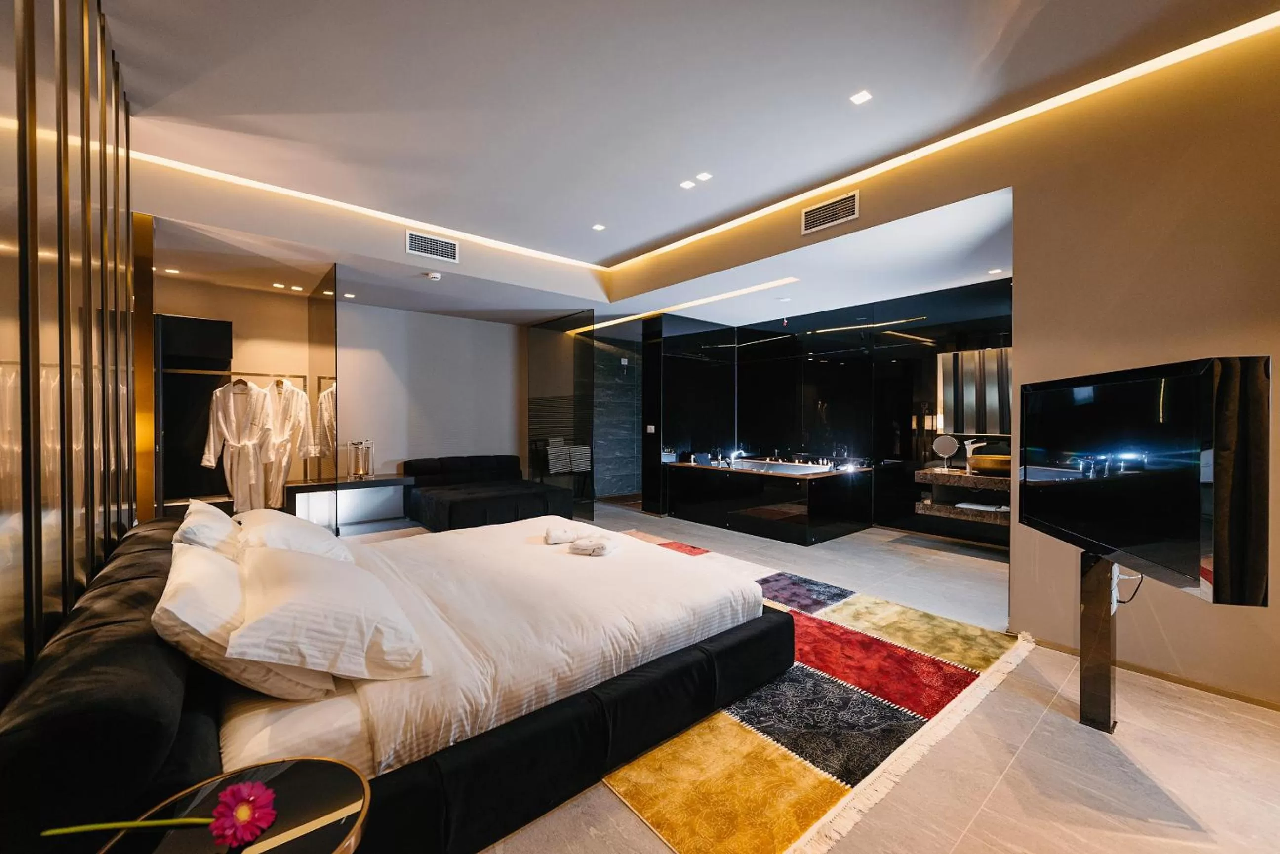 Bed in Hotel Egnatia