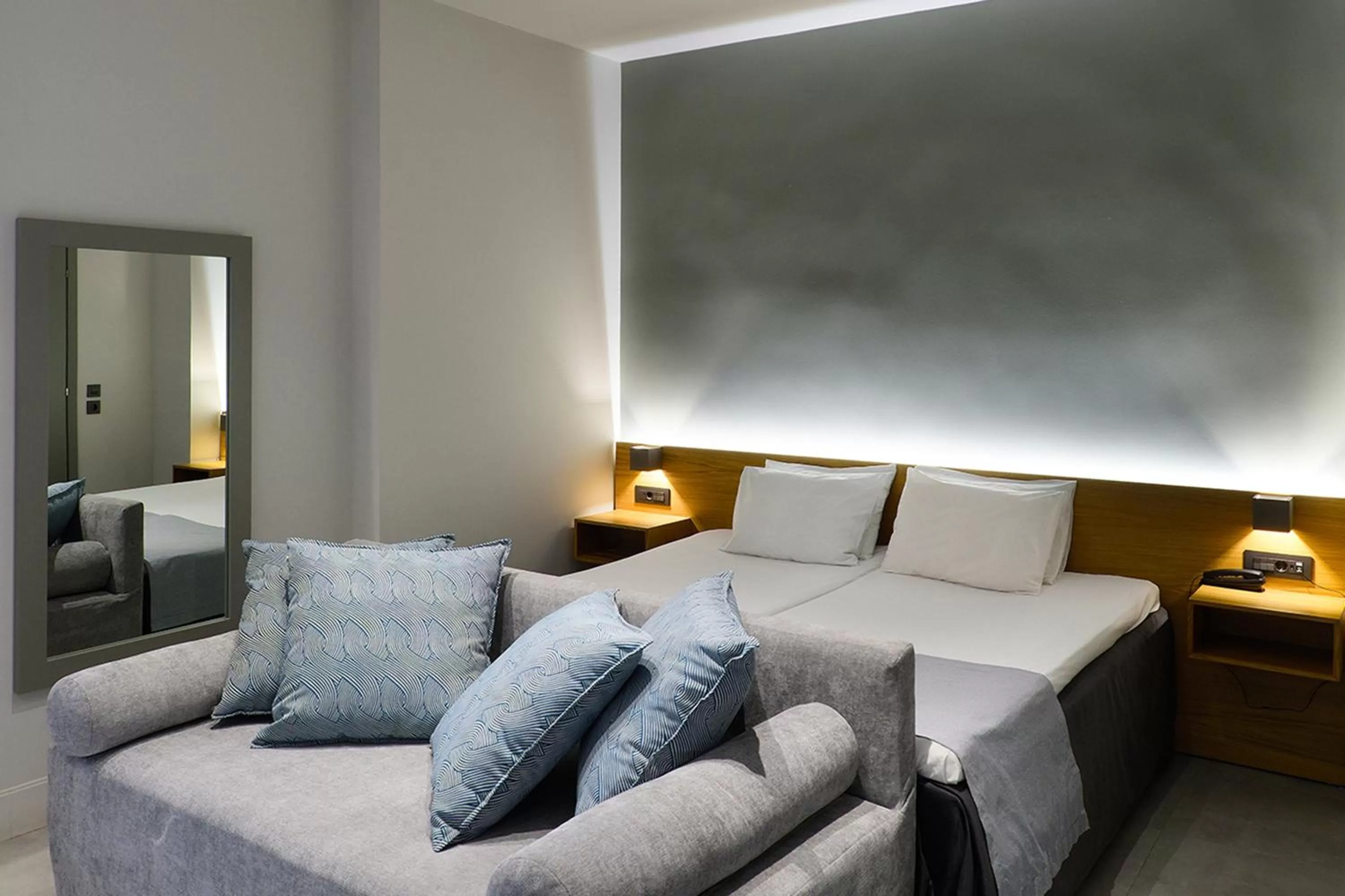 Bed in Le Palace Hotel