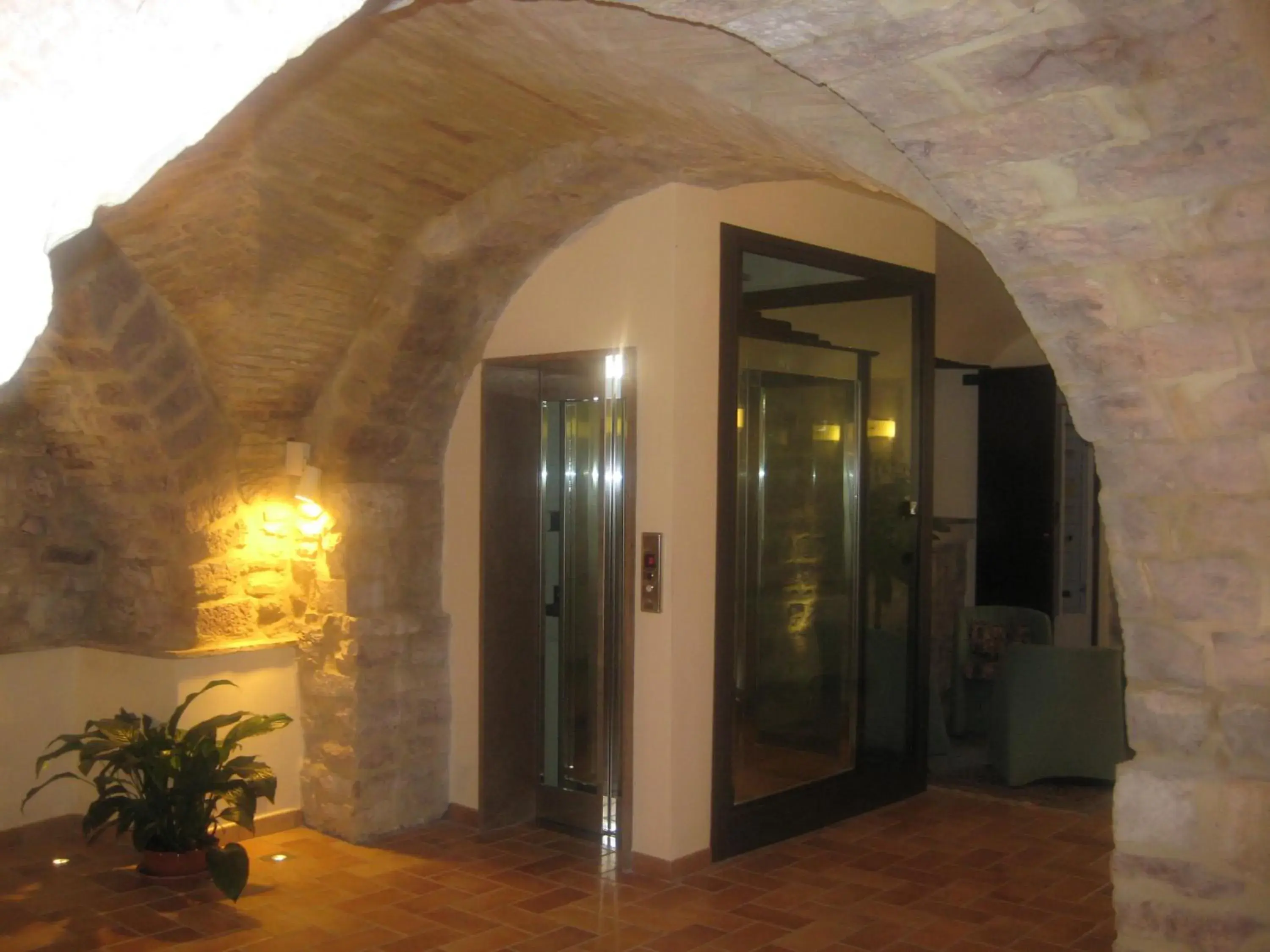 Facade/entrance in Albergo La Rocca