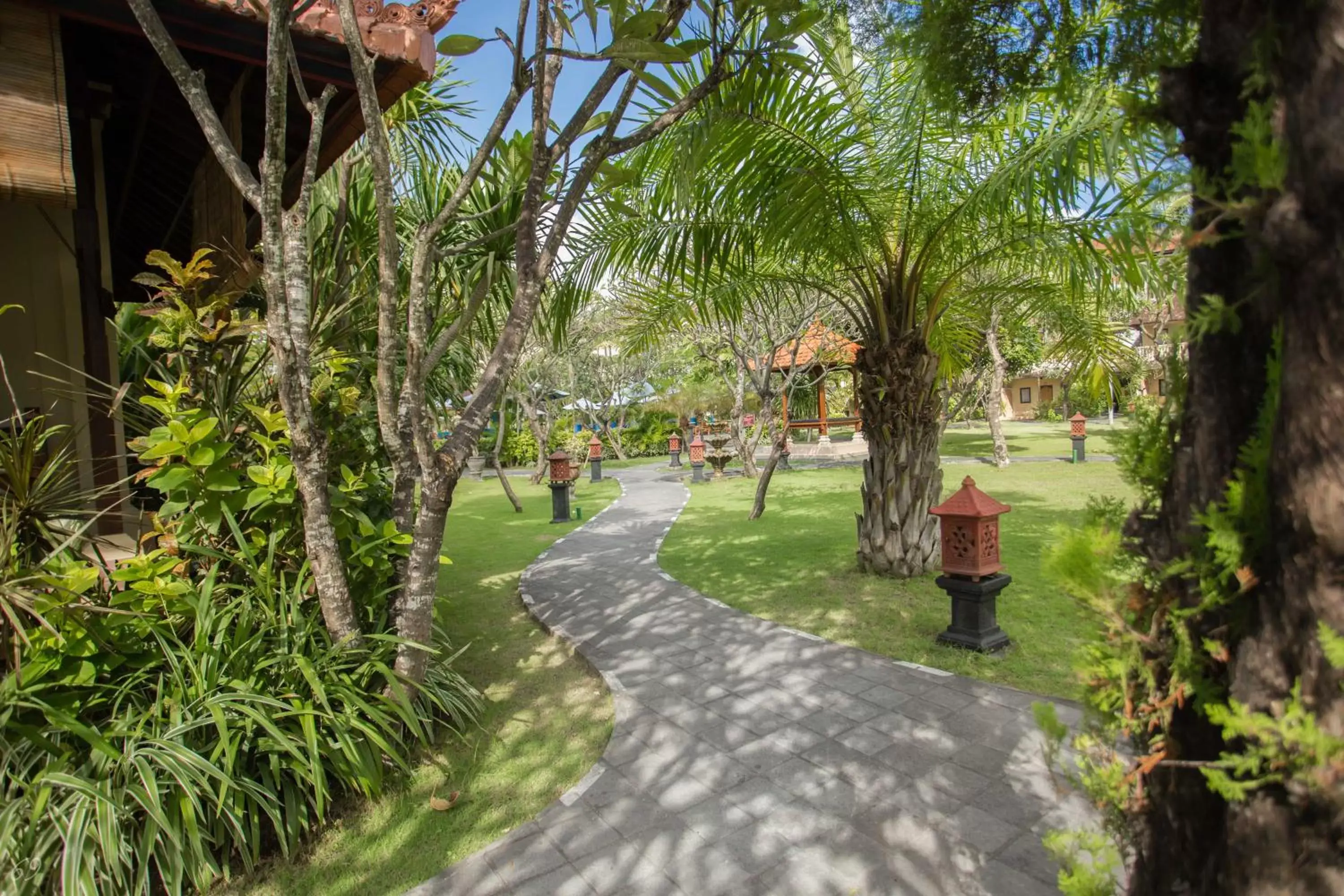 Garden view, Garden in Kuta Puri Bungalows, Villas and Resort