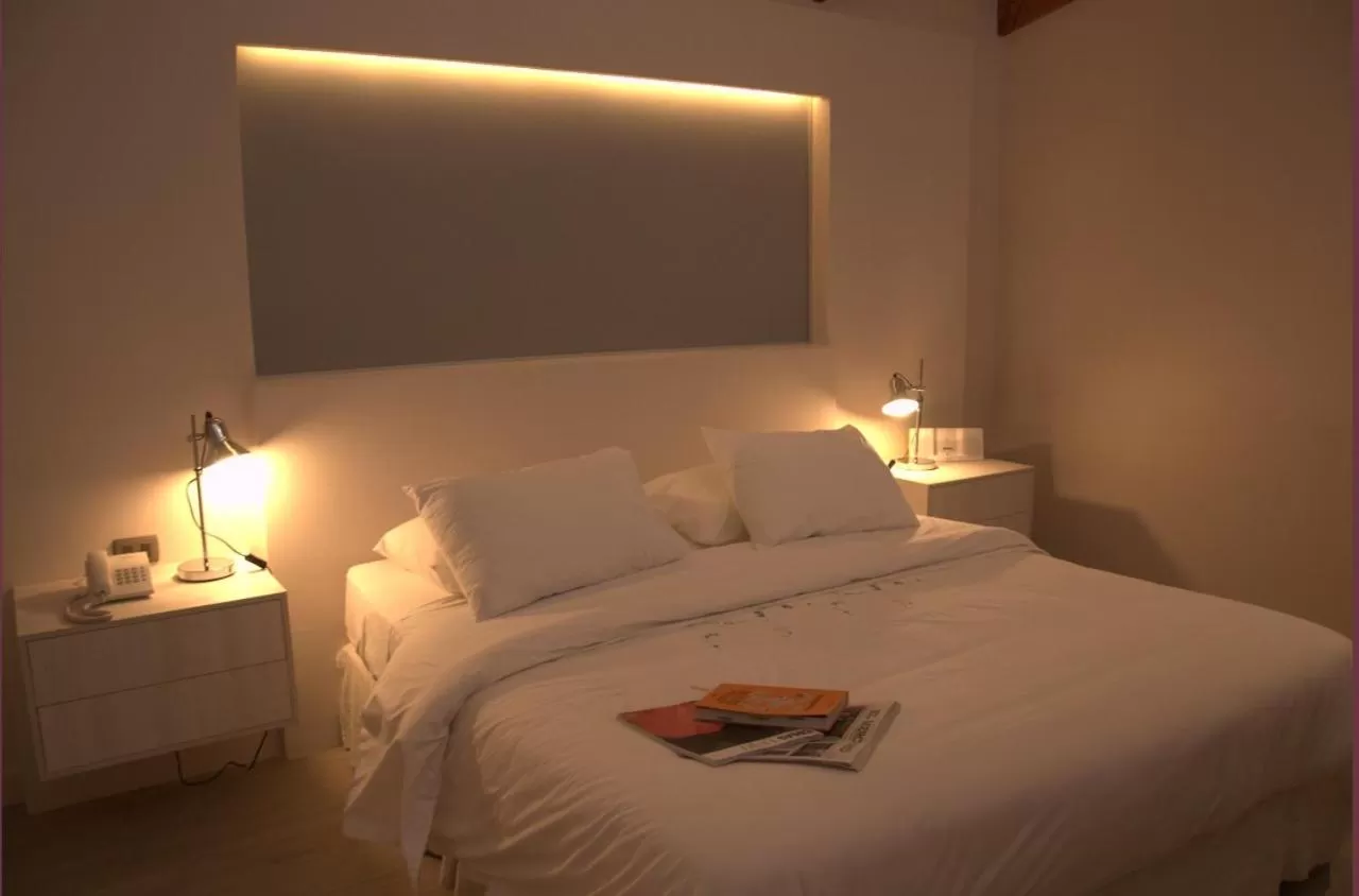 Bed in Hotel Puerto de Vega