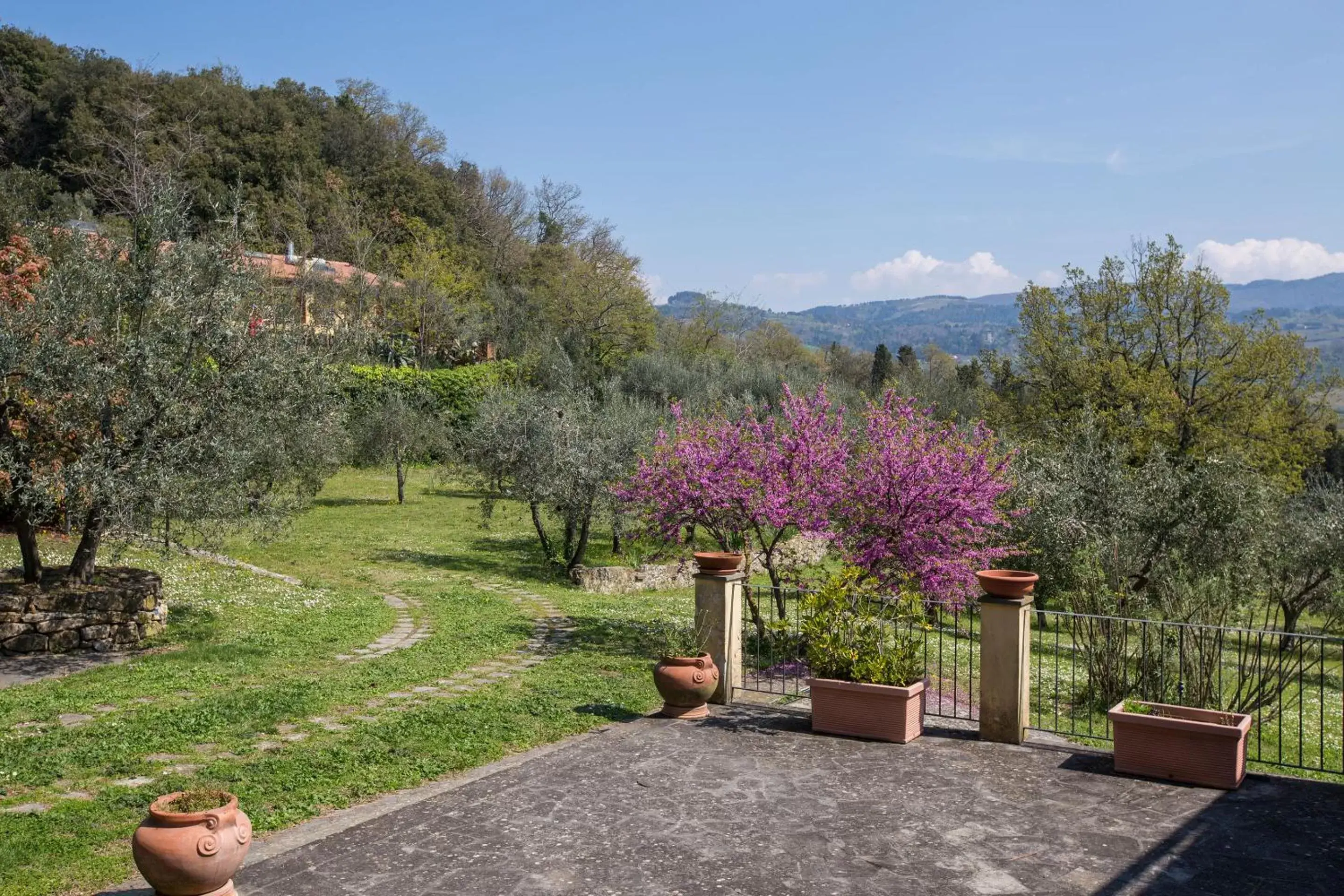 Garden in Independent loft on Florence's hills