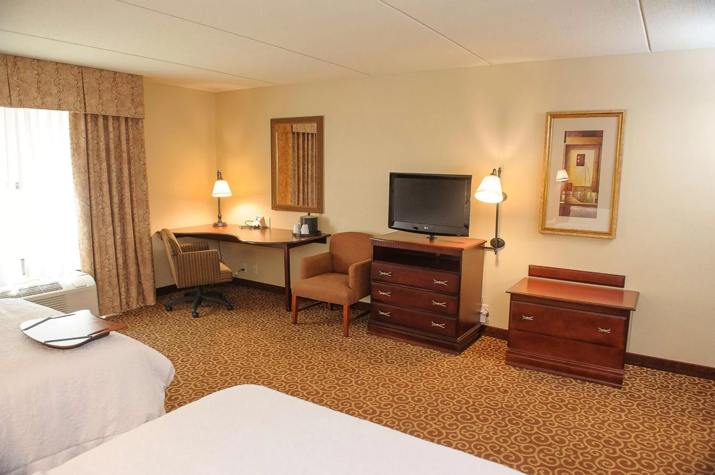Bed, TV/Entertainment Center in Hampton Inn & Suites Brookings