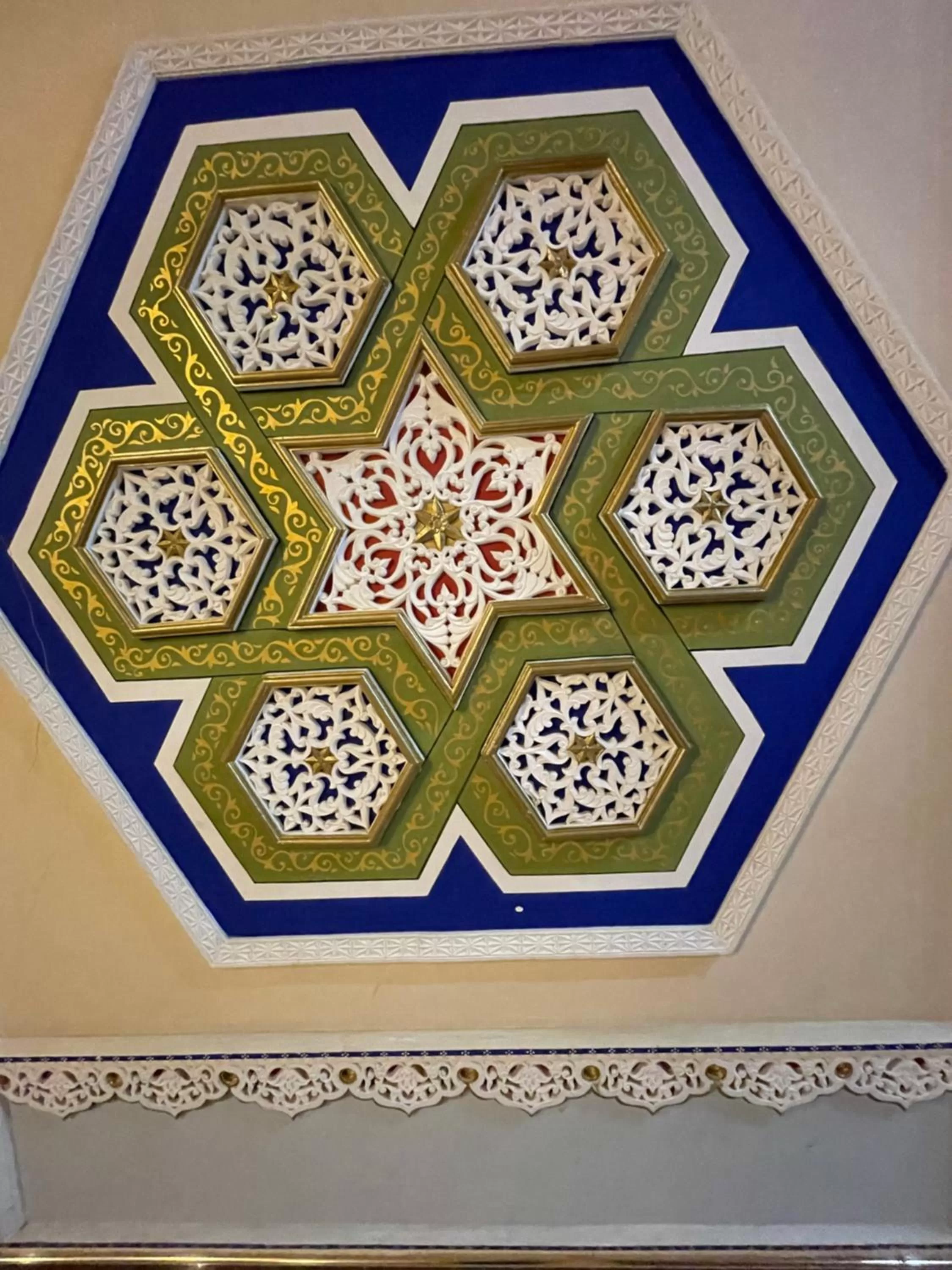 Decorative detail in Nurafshon Boutique