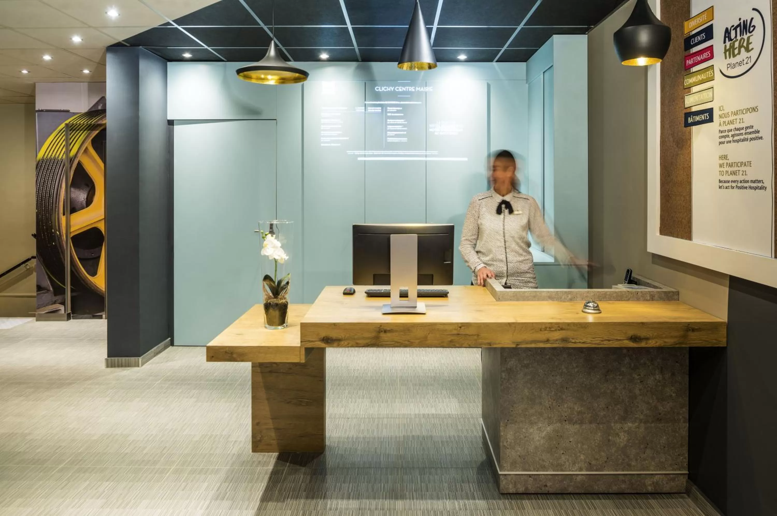 Lobby or reception in ibis Clichy Centre Mairie