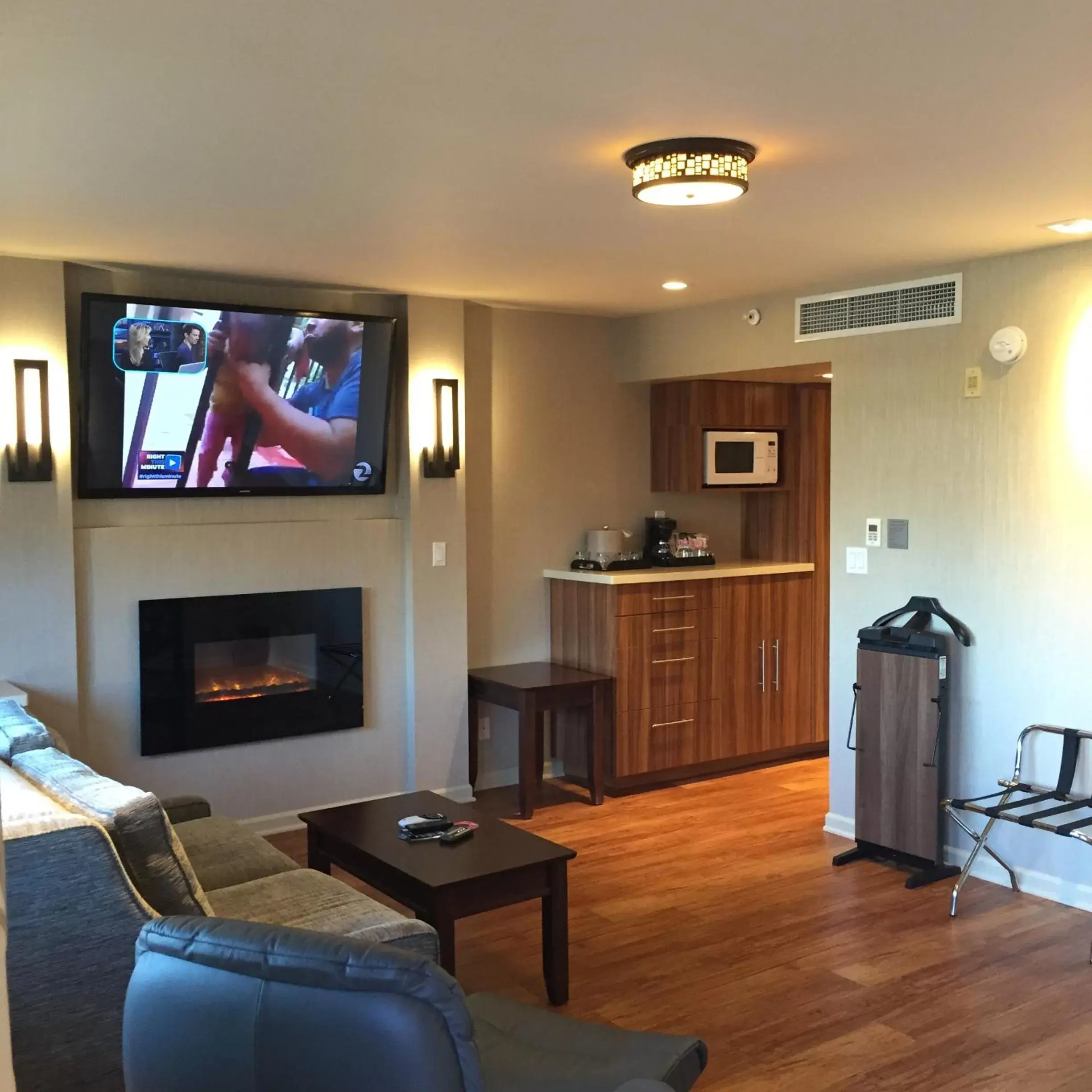 Living room, Kitchen/Kitchenette in Hotel Strata