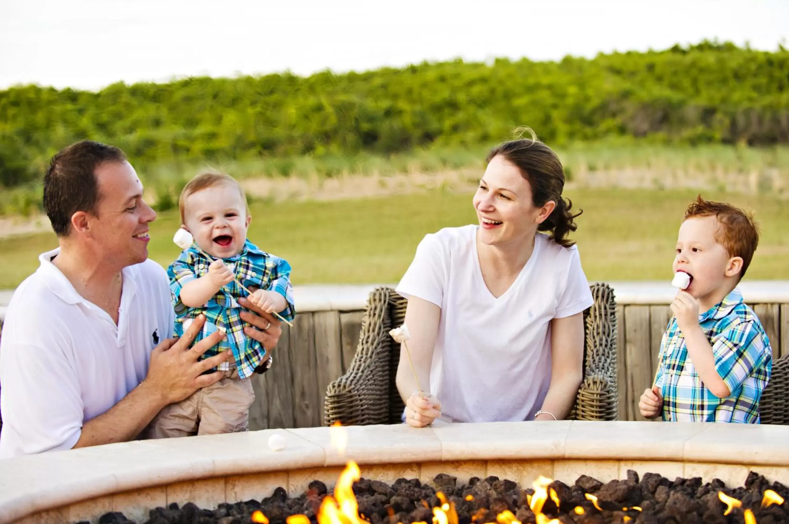 group of guests, Family in Sanderling Resort Outer Banks