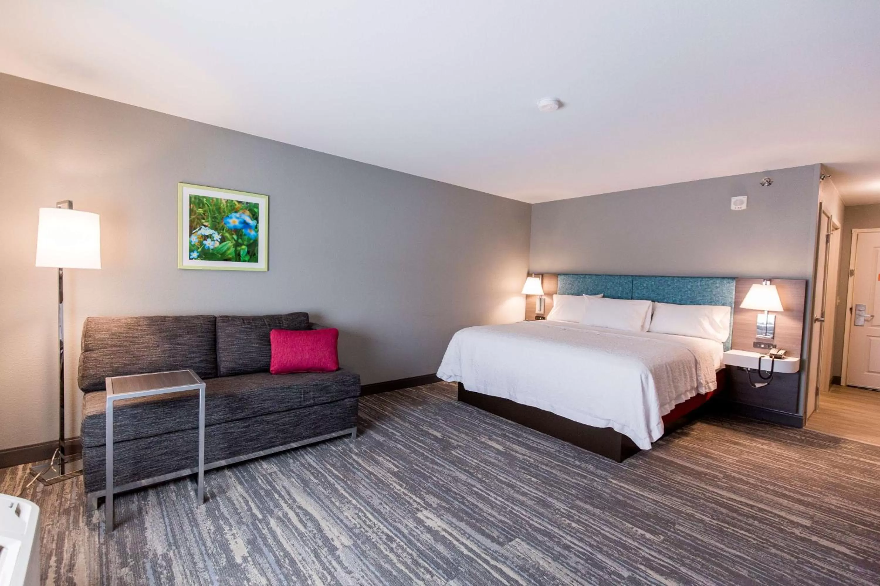 Living room, Bed in Hampton Inn Bismarck