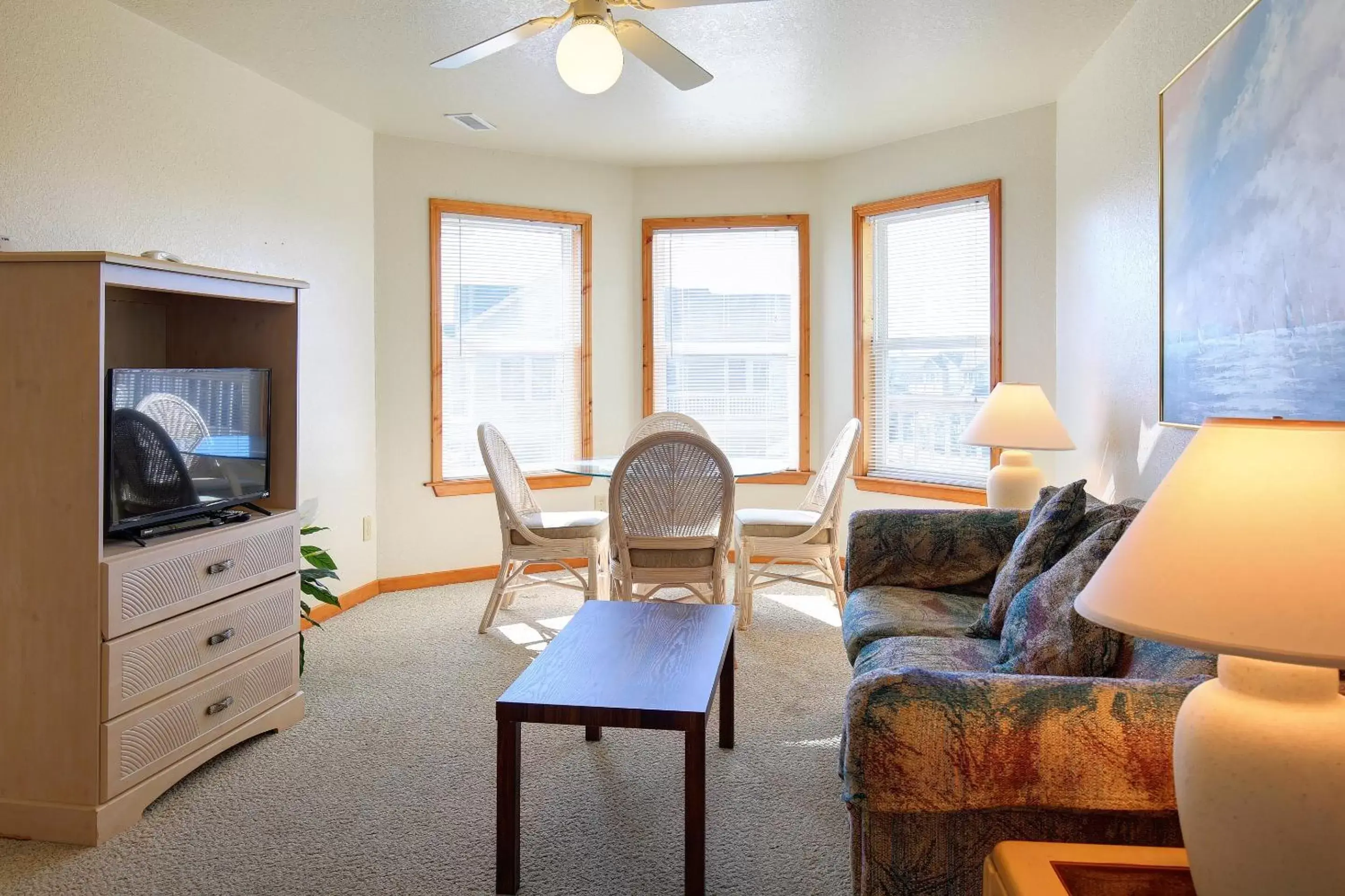 Living room, Seating Area in Barrier Island Station, a VRI resort