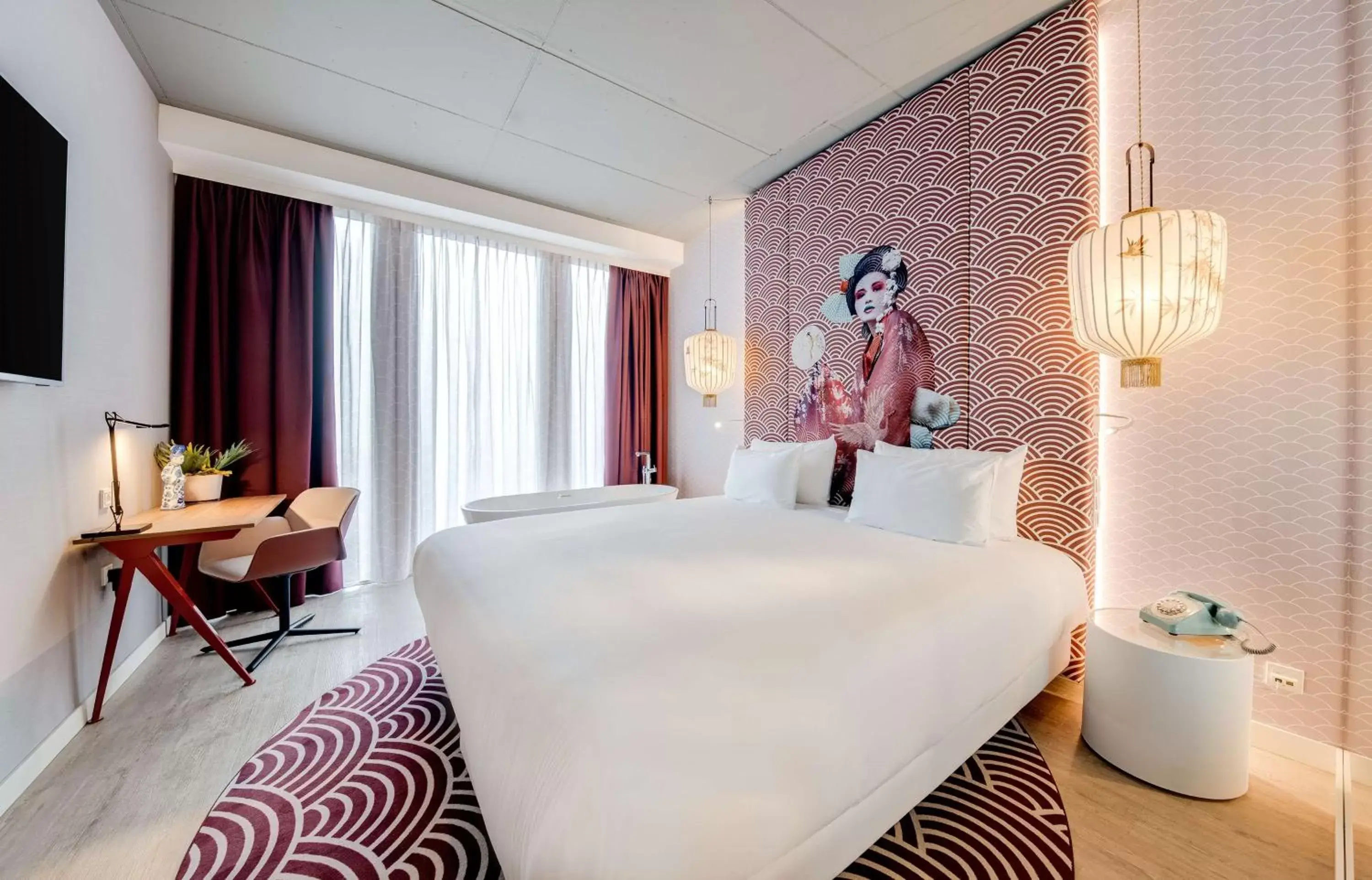 Bedroom in nhow Amsterdam Rai