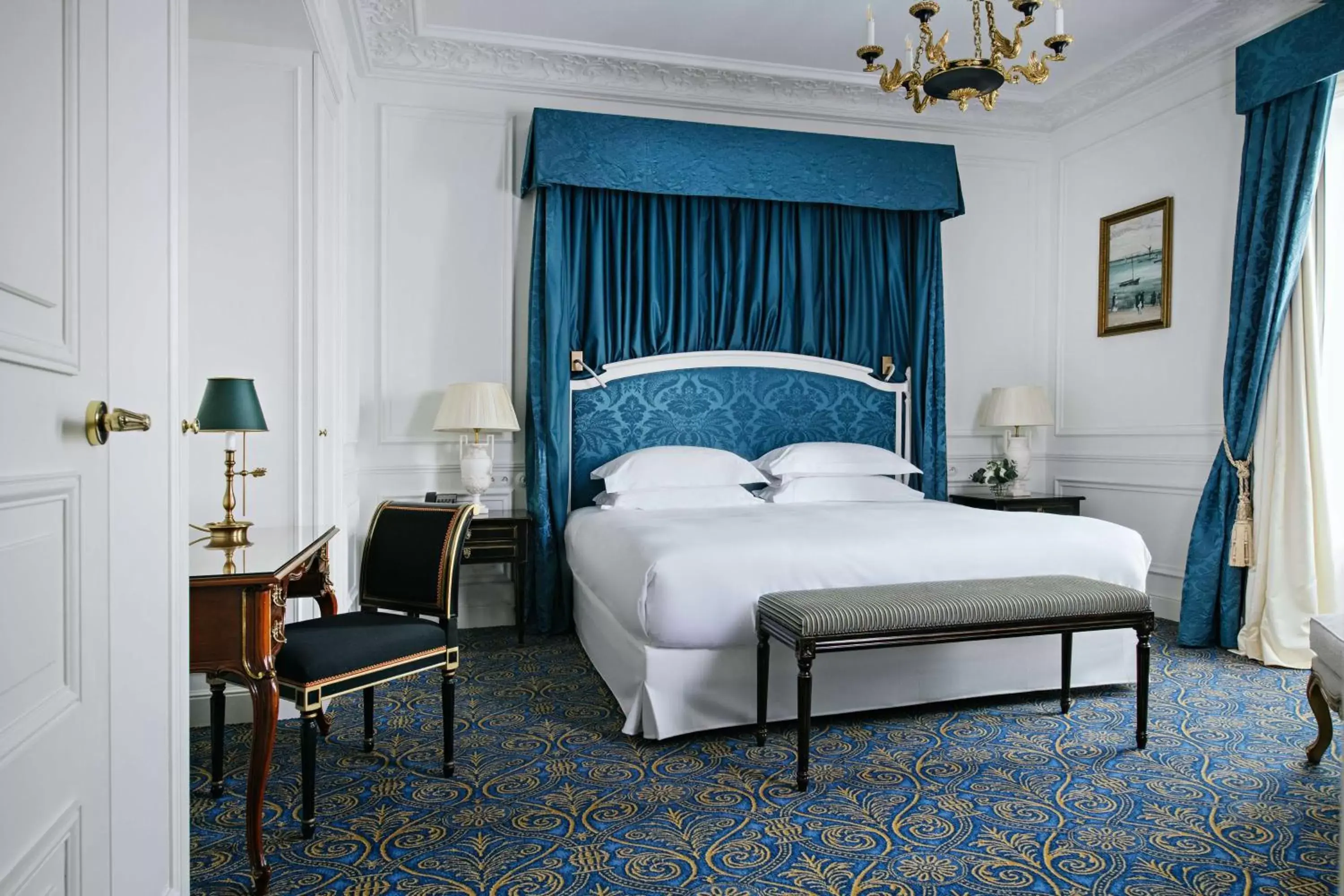 Photo of the whole room, Bed in Hôtel du Palais Biarritz, in The Unbound Collection by Hyatt