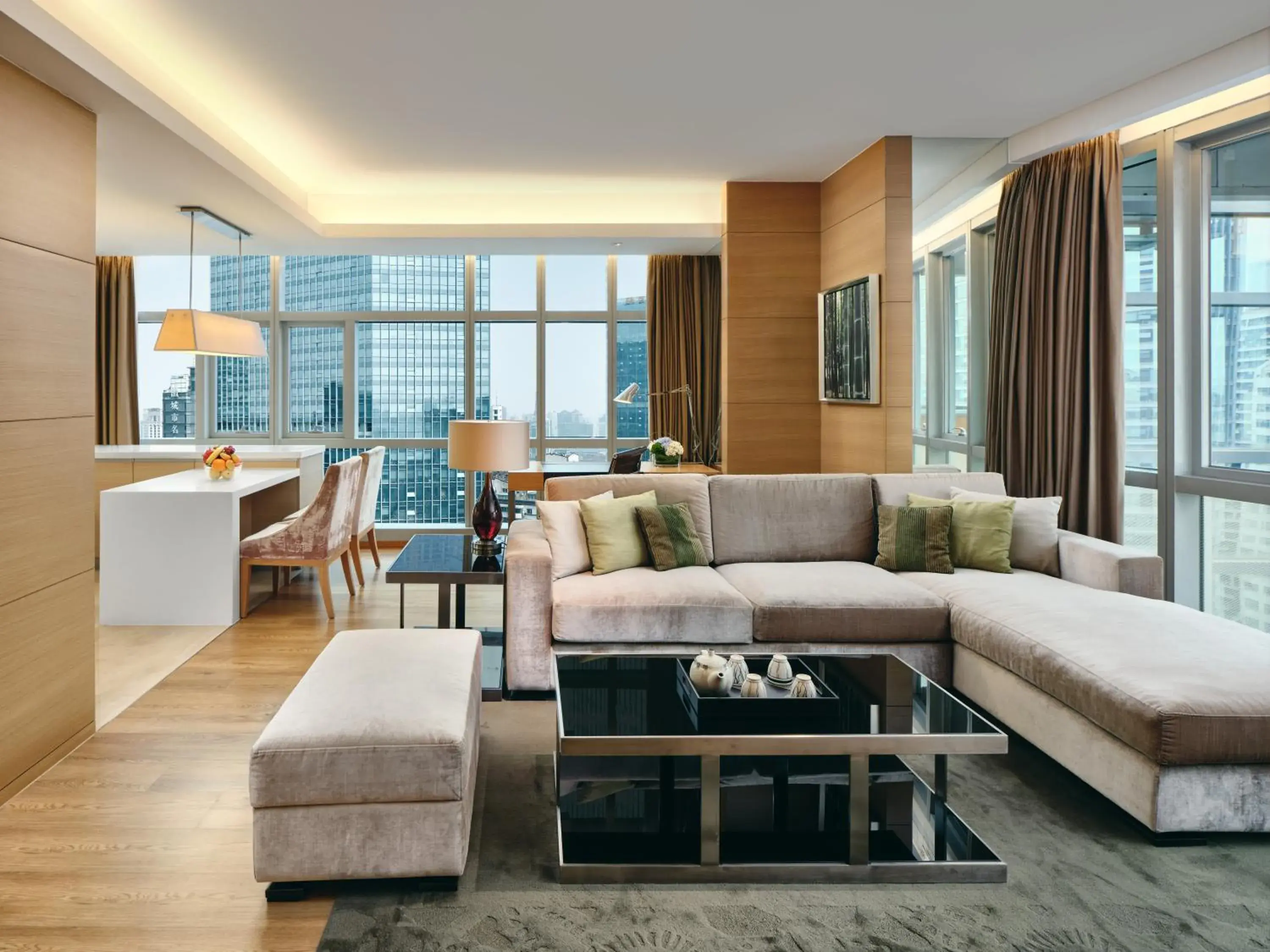 Living room, Seating Area in Intercontinental Residences Chengdu City Center