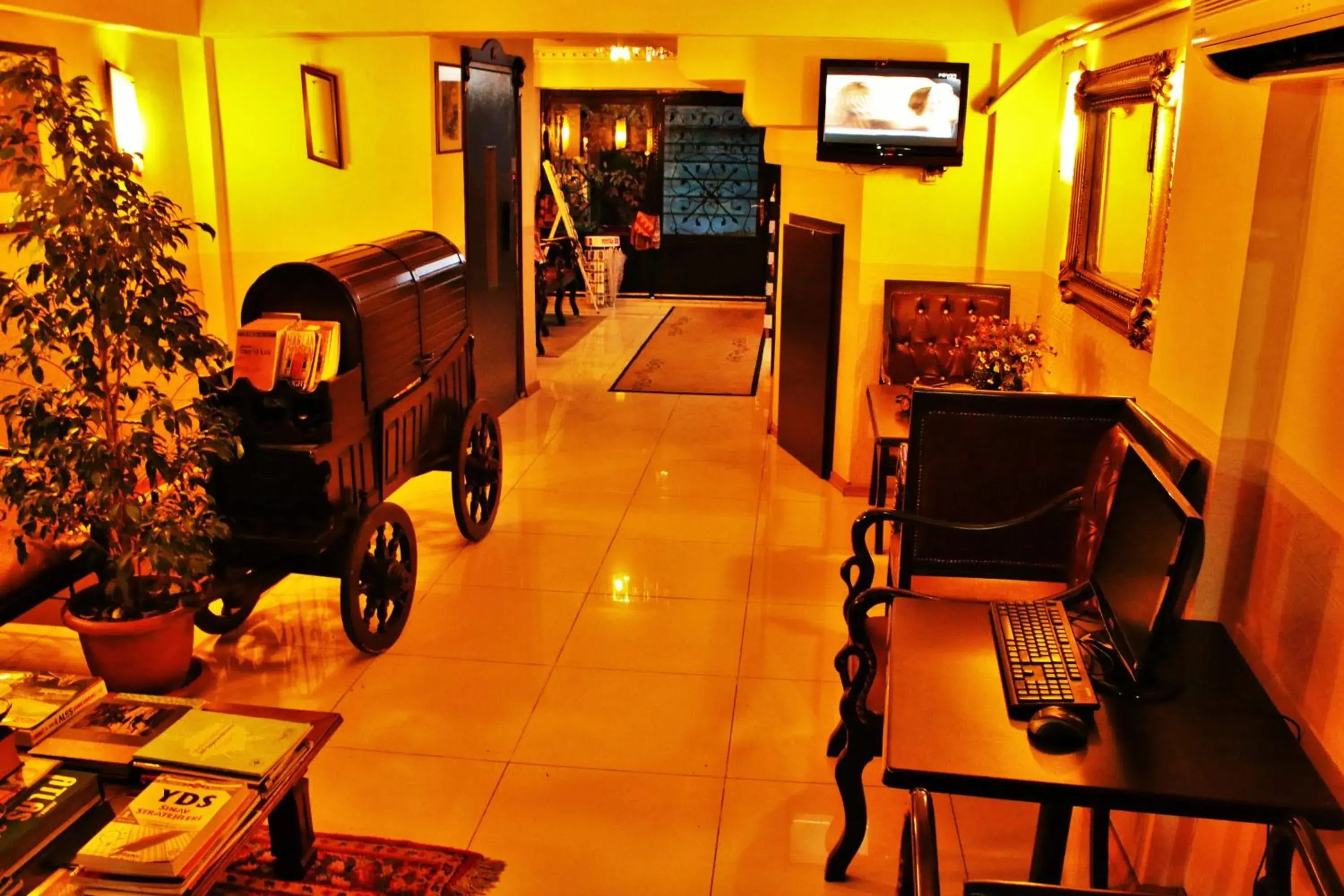 Communal lounge/ TV room in Sultanahmet Park Hotel